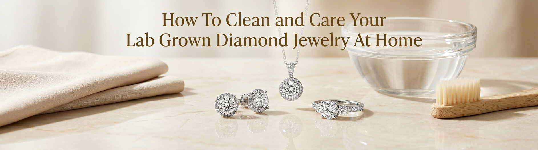 How To Clean and Care Your Lab Grown Diamond Jewelry At Home