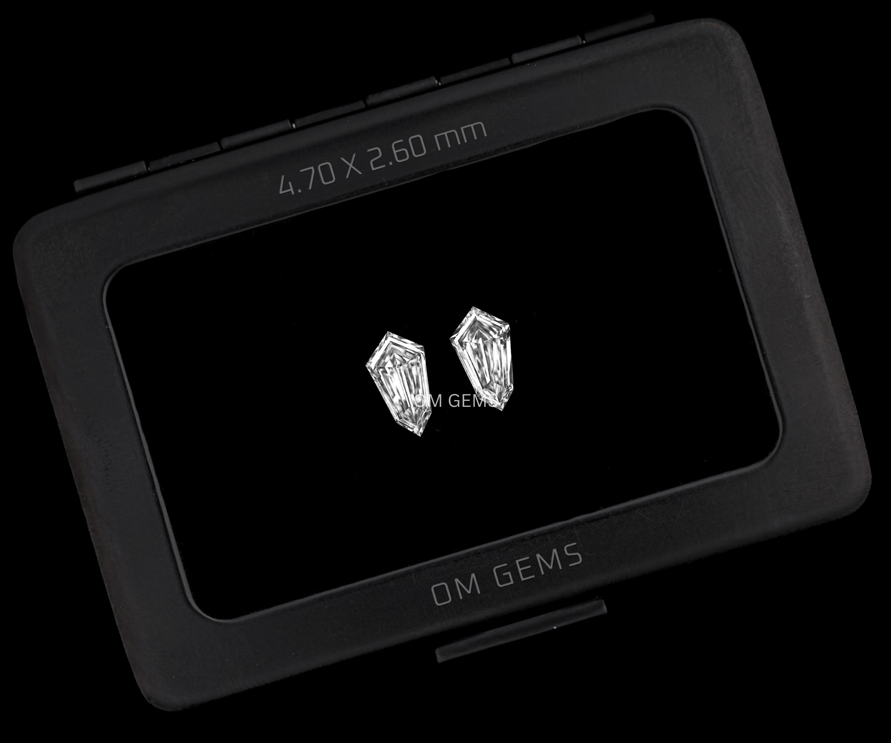 Shield Cut Lab Grown Diamond Matching Pair