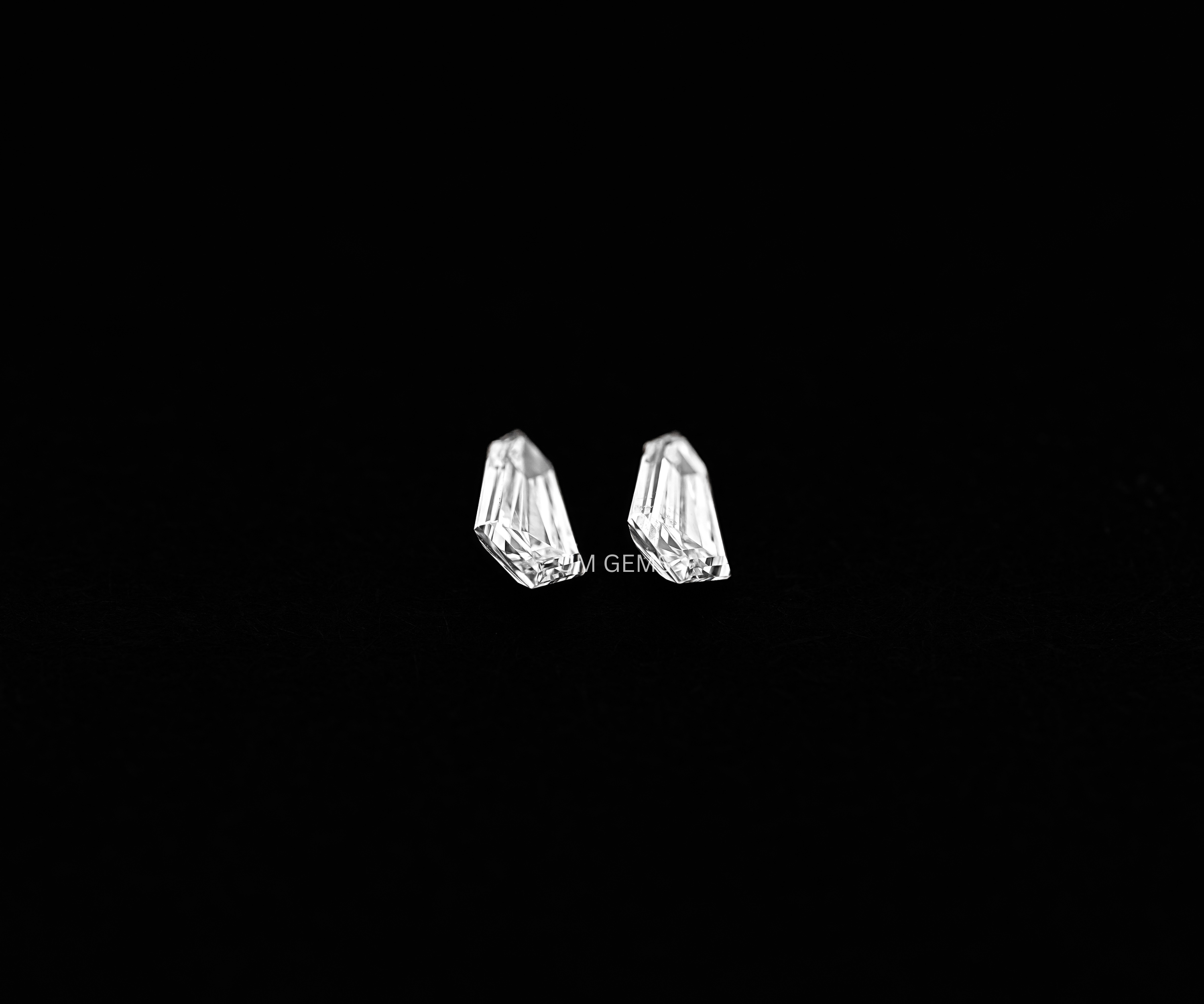 Matching Shield Cut Lab Grown Diamond Pair
