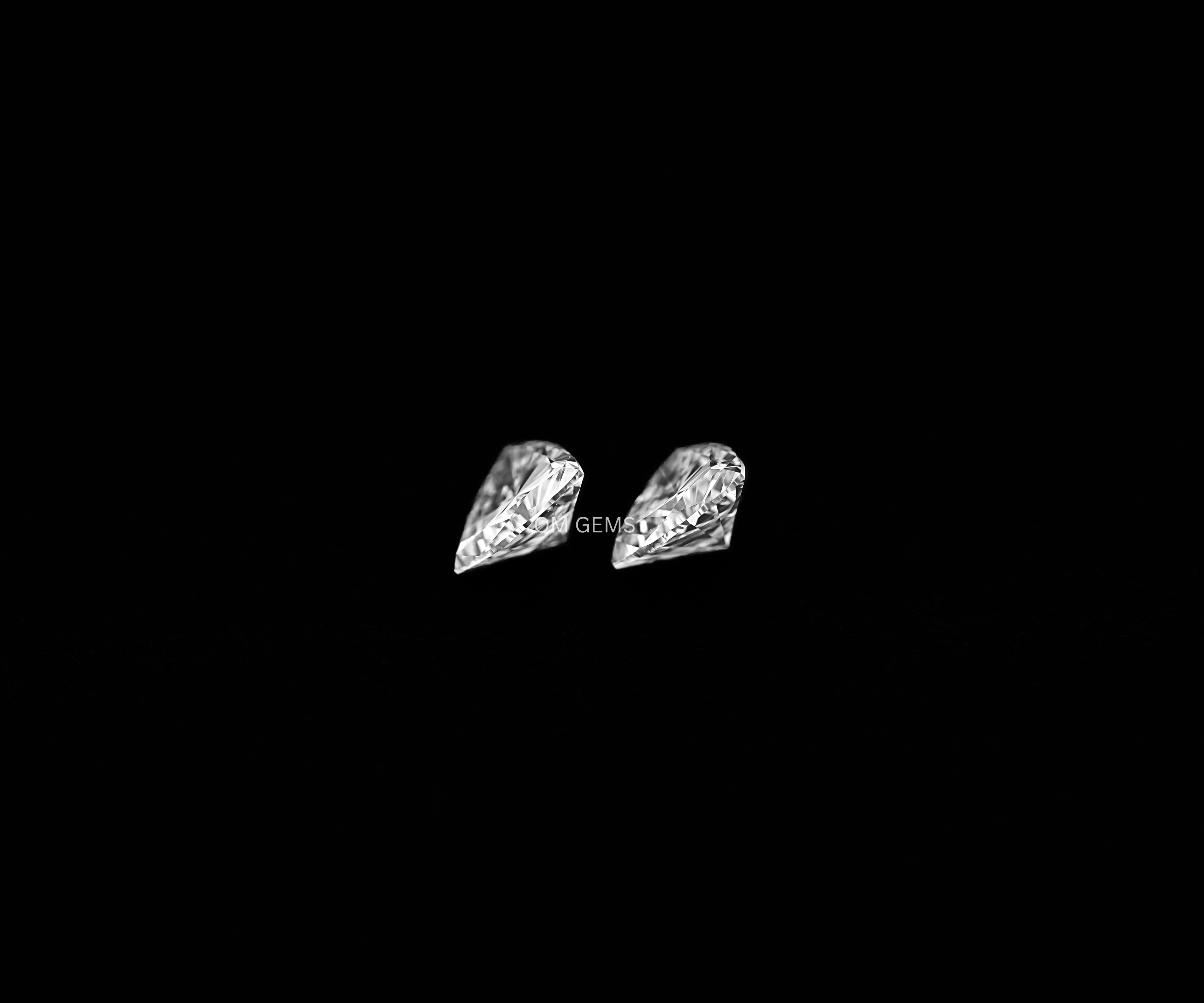 Matching 3.4 MM Trillion Cut Lab Grown Diamond Pair