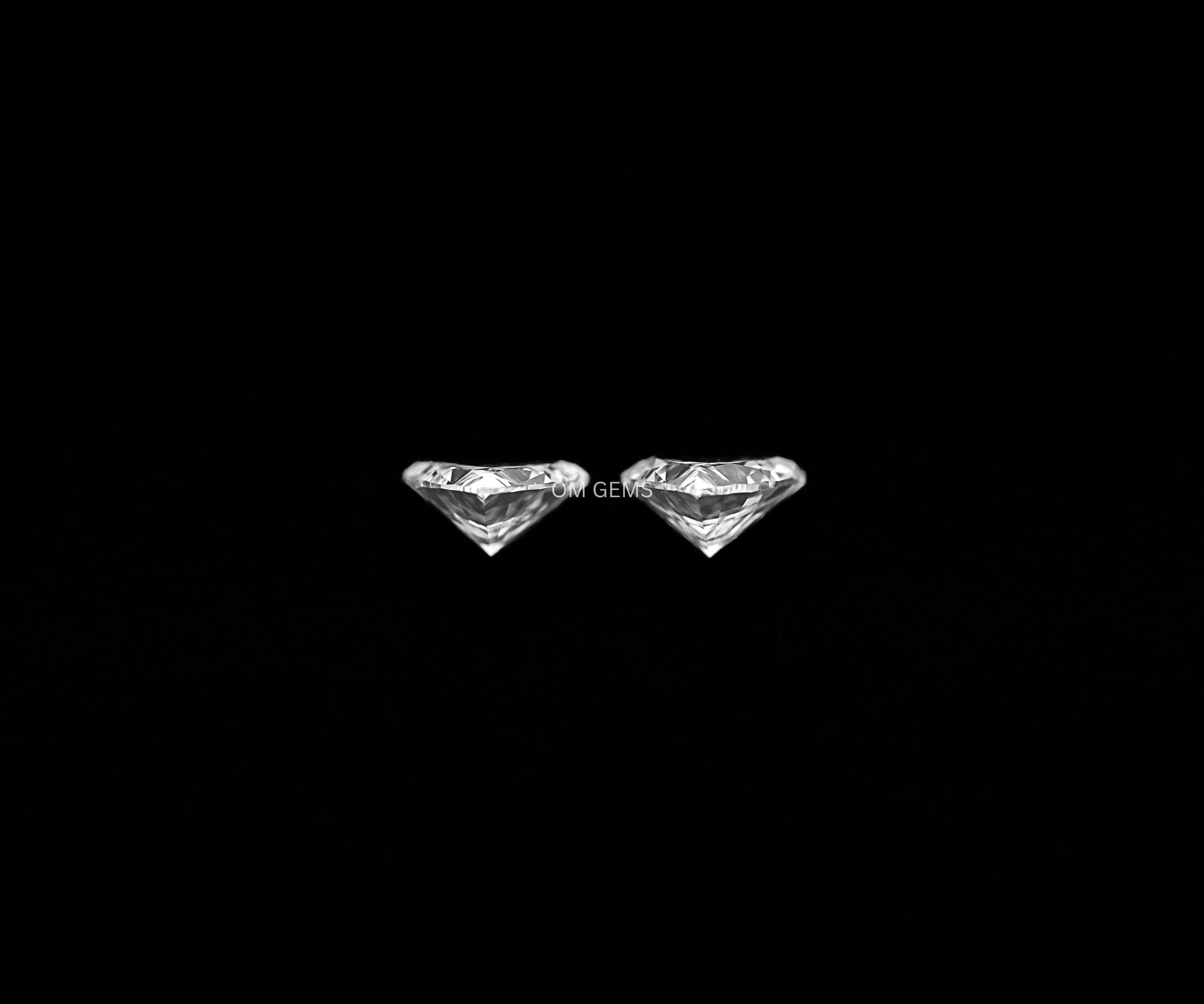 3.4 MM Trillion Cut Lab Grown Diamond Matching Pair