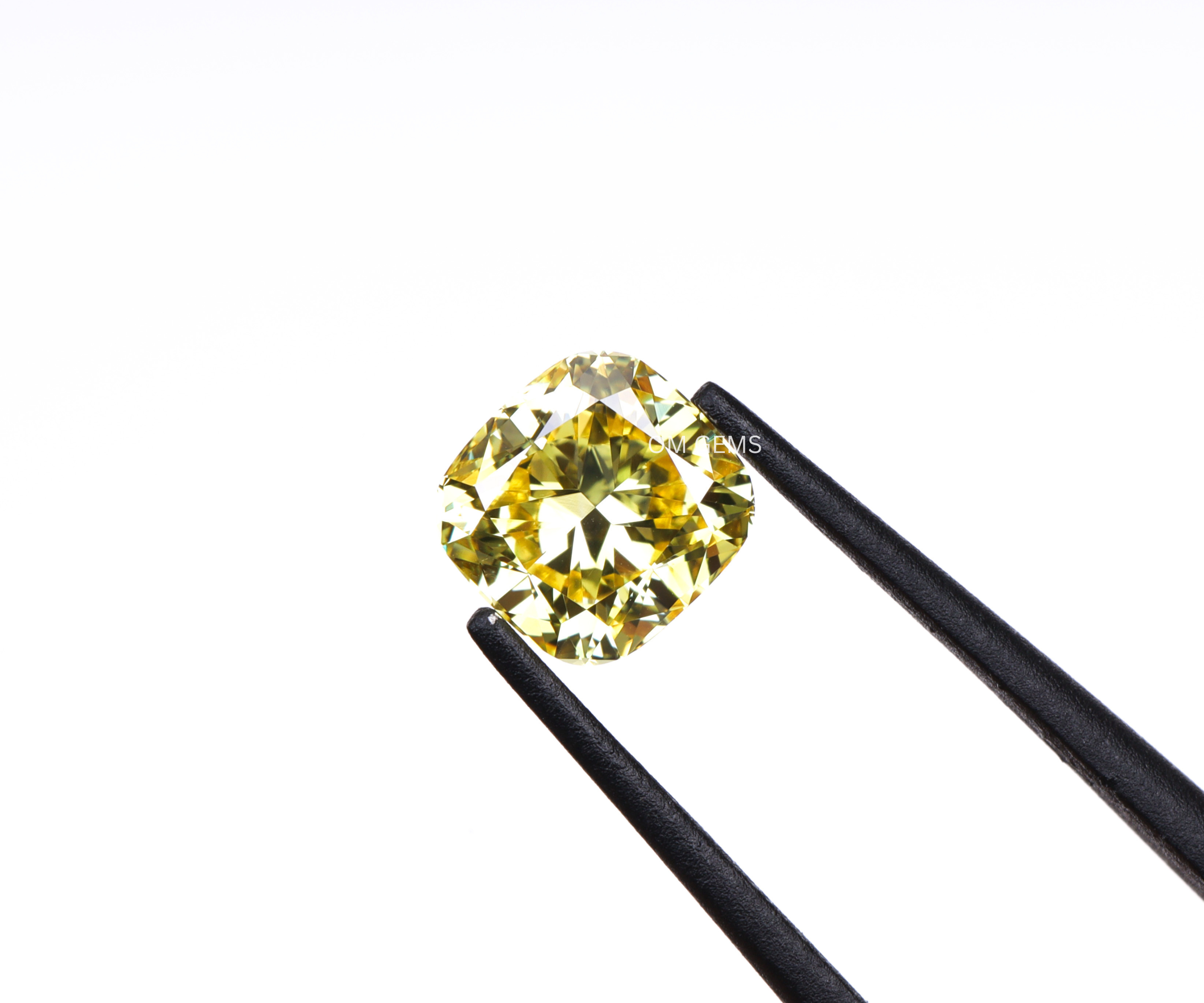 0.39CT Yellow Cushion Lab Grown Diamond