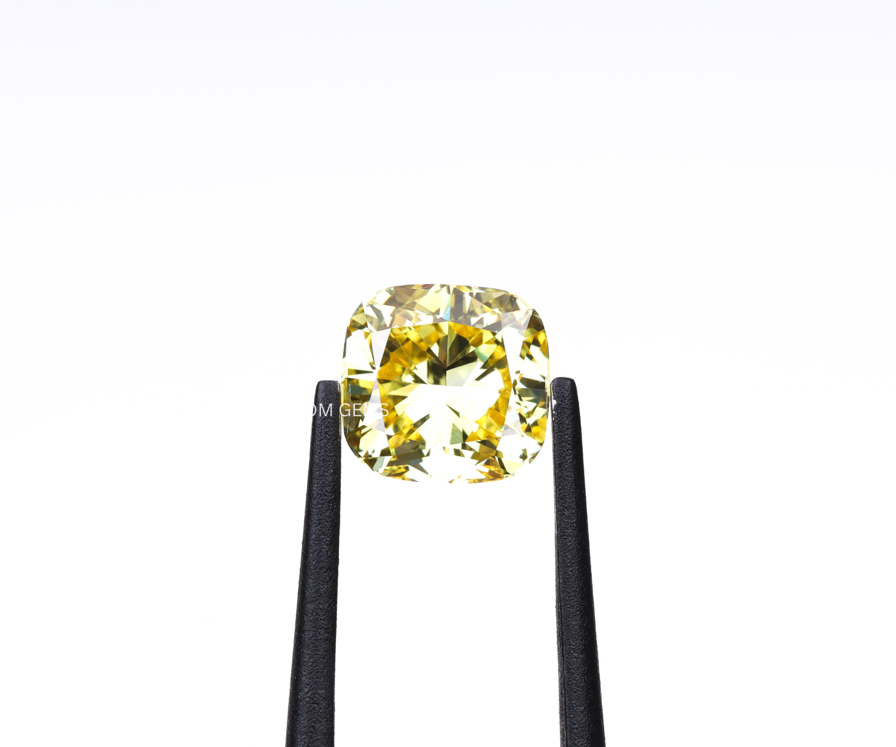 0.39CT Yellow Cushion Lab Grown Diamond