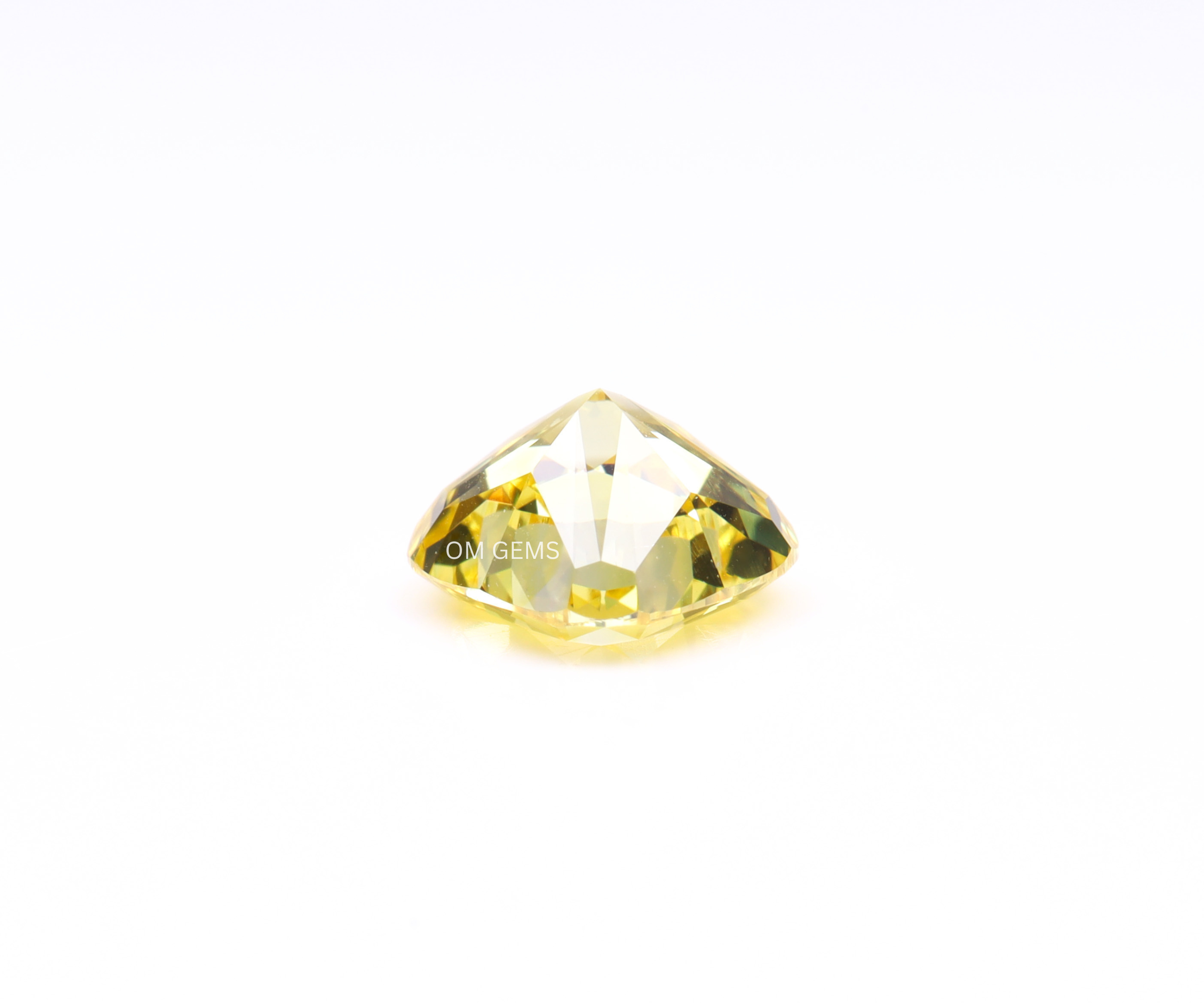 0.39CT Yellow Cushion Lab Grown Diamond