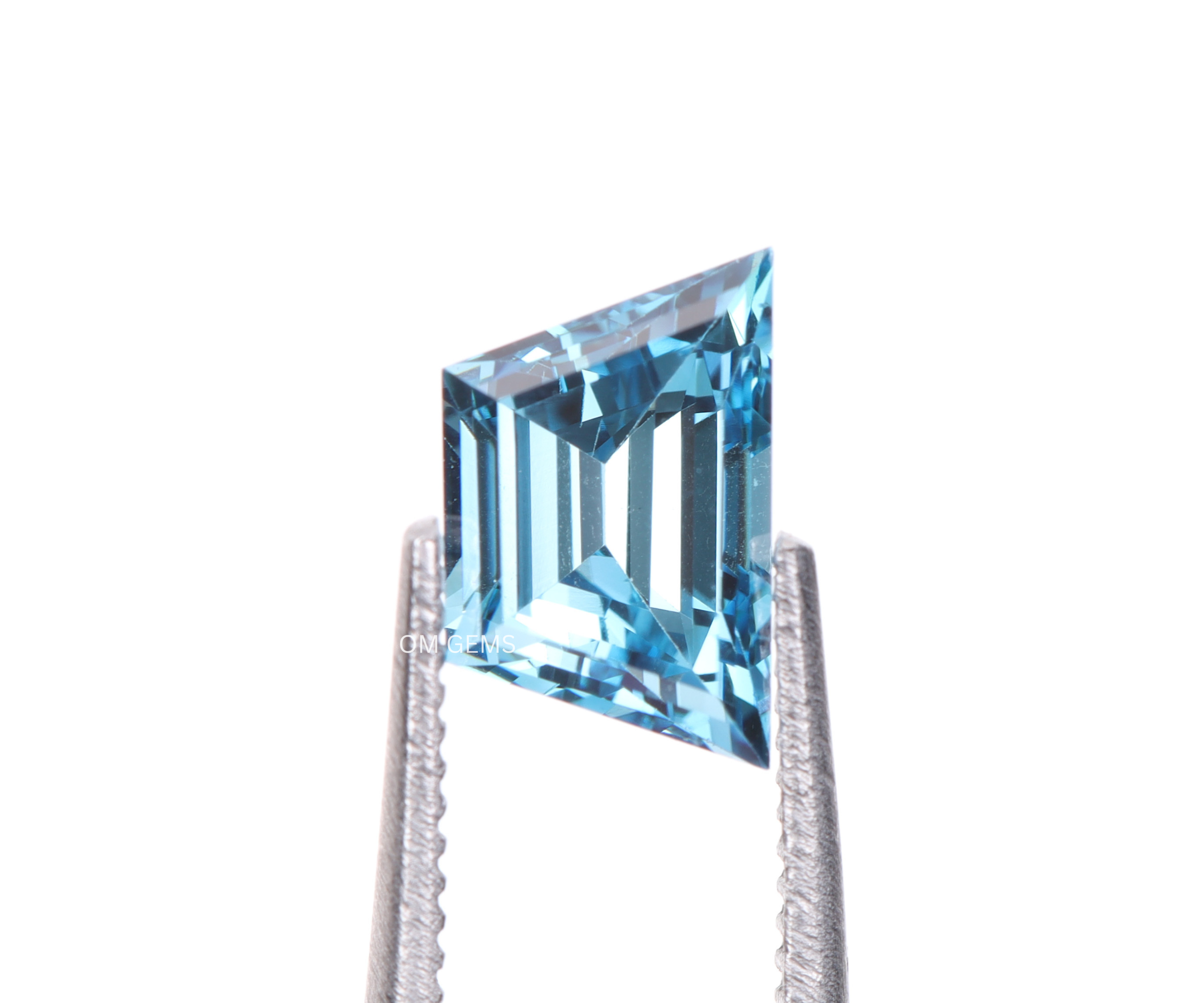 0.50 CT Blue Baguette Lab Grown Diamond