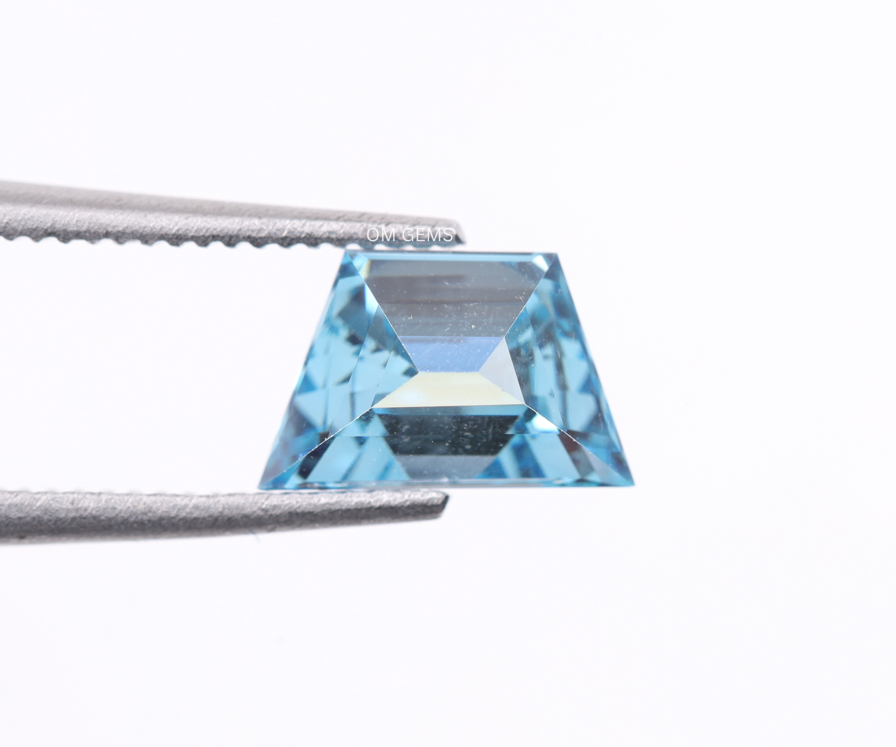 0.50 CT Blue Baguette Lab Grown Diamond