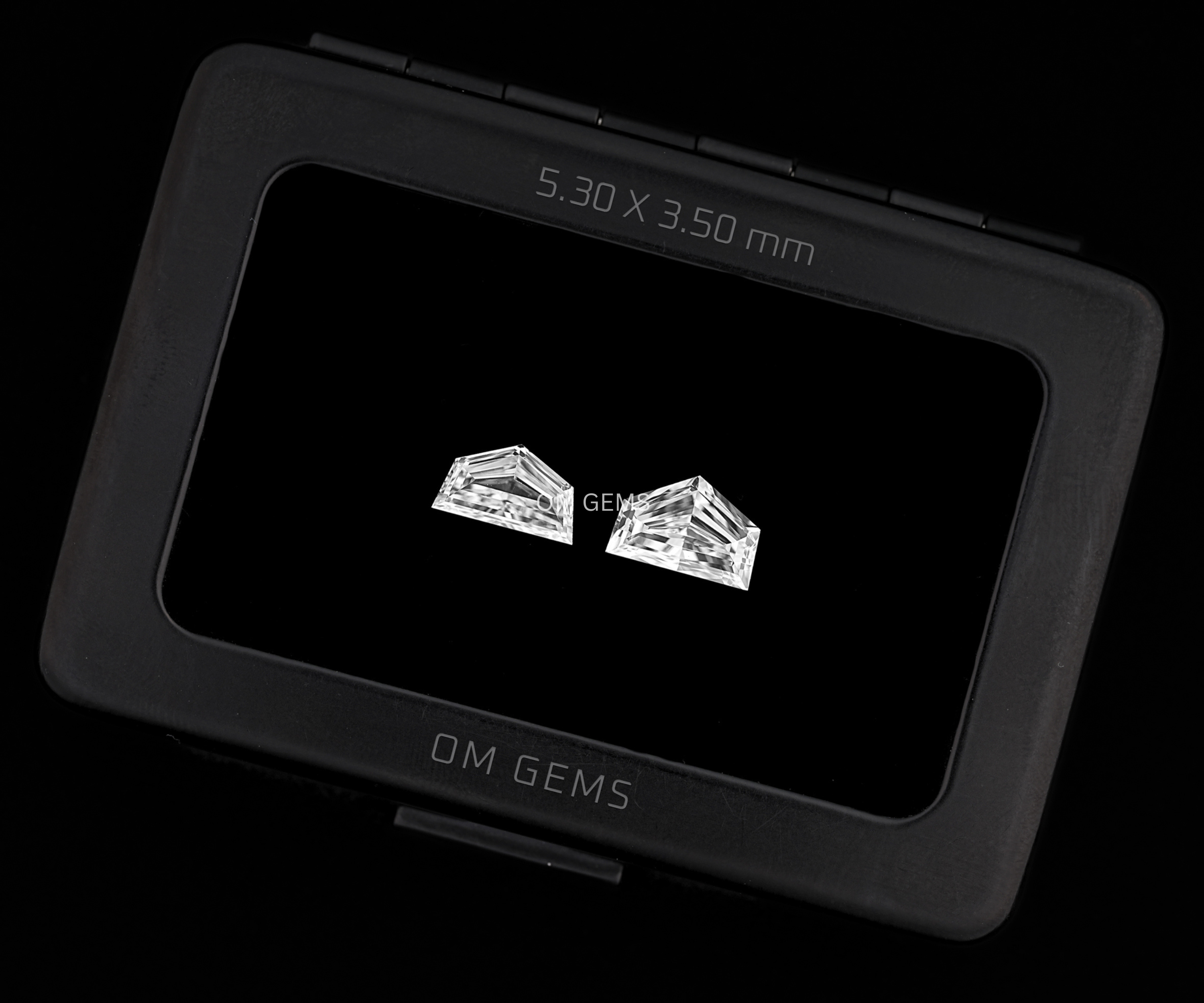Matching Lab Grown Cadilac Cut Diamond Pair