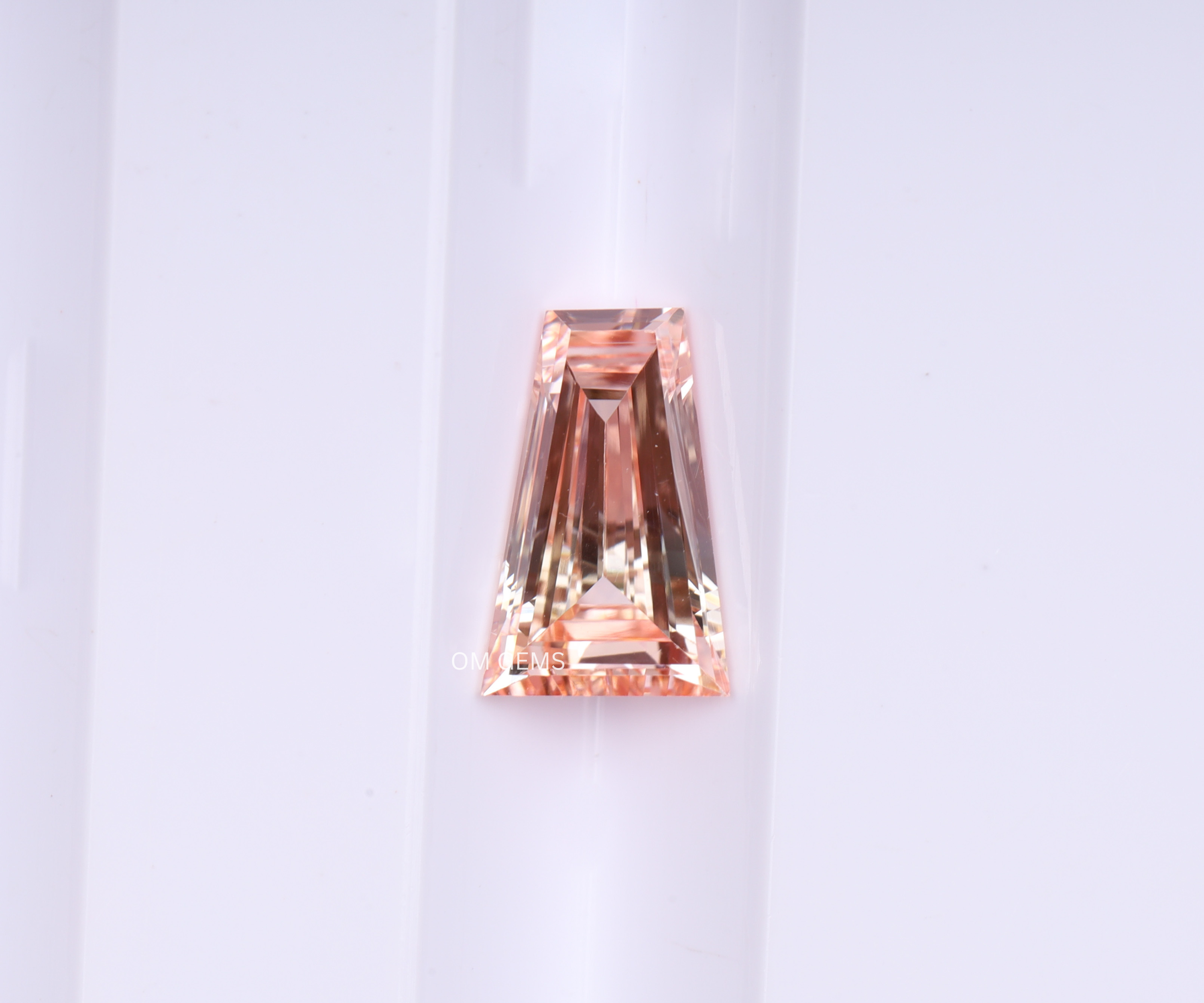 0.50 CT Pink Tapered Baguette Lab Grown Diamond