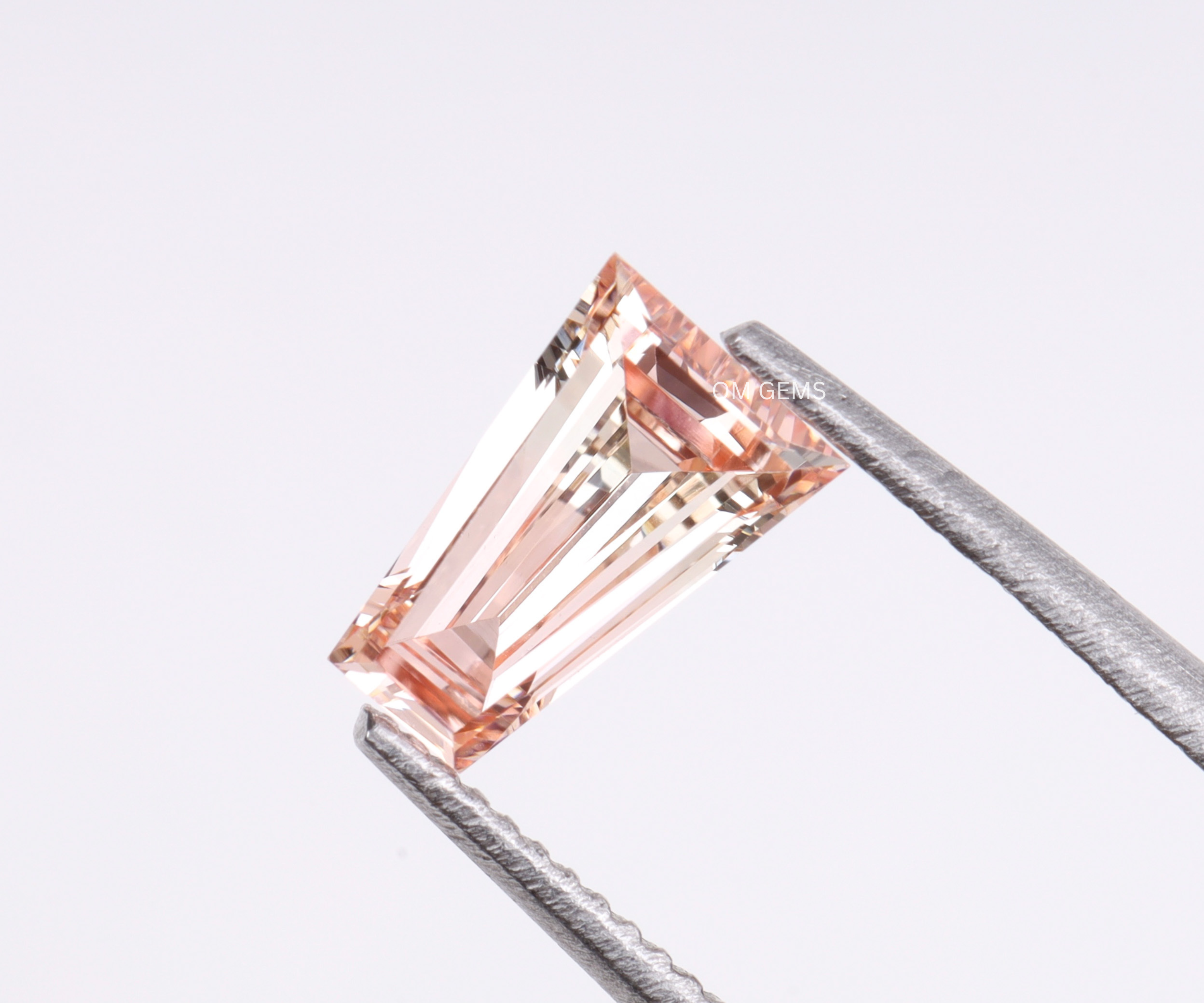 0.50 CT Pink Tapered Baguette Lab Grown Diamond