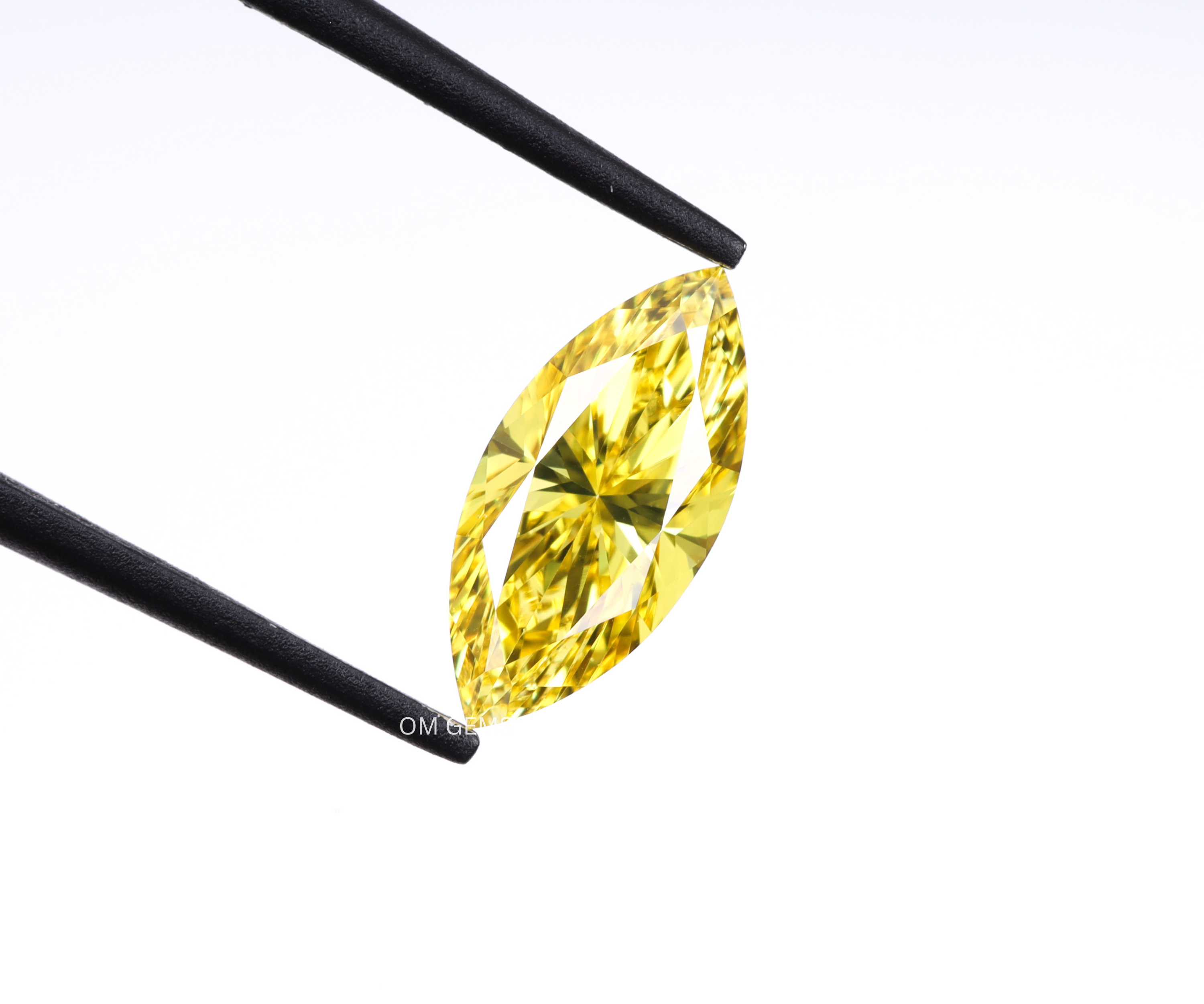 0.57 CT Yellow Marquise Cut Lab Grown Diamond