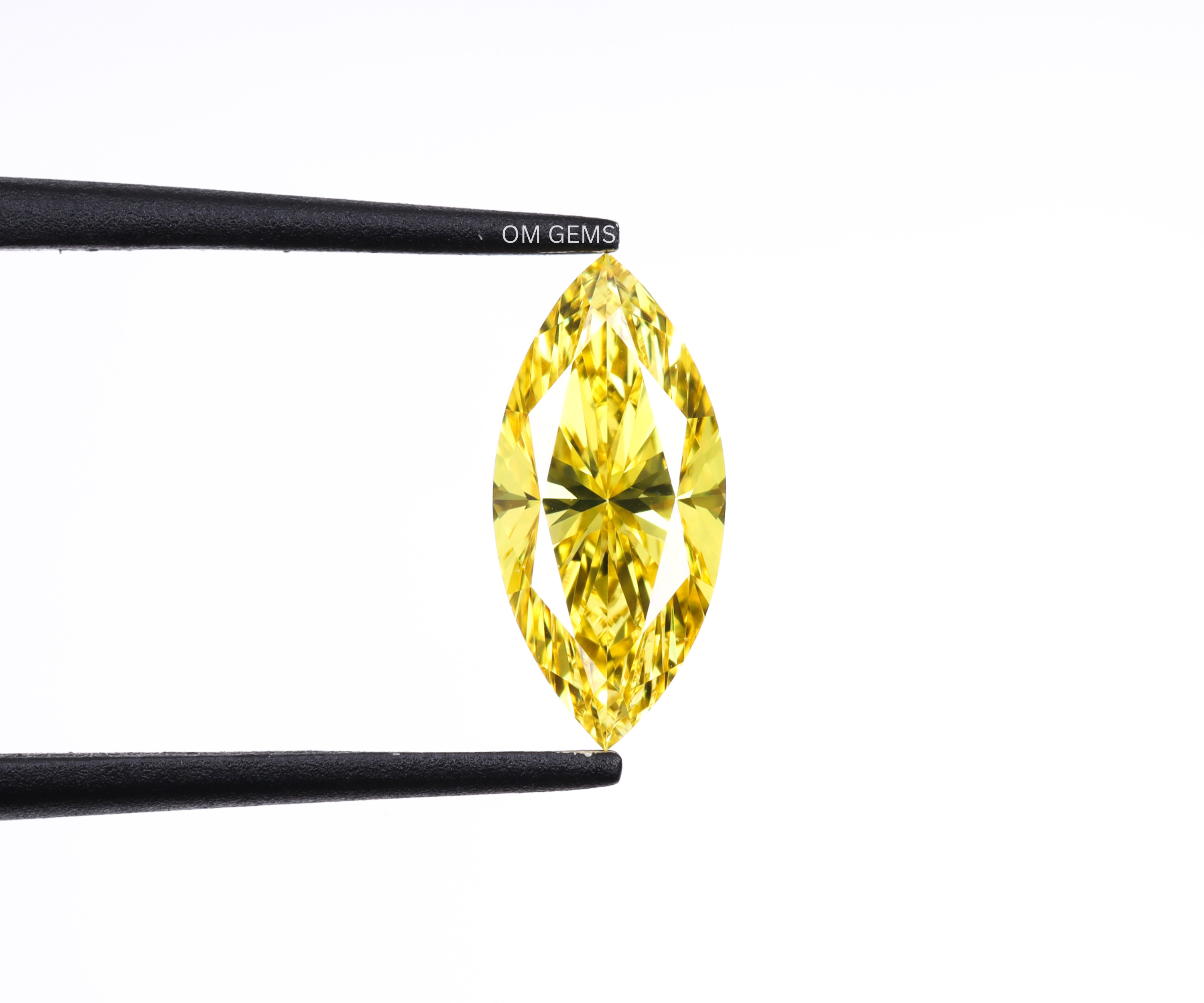 0.57 CT Yellow Marquise Cut Lab Grown Diamond