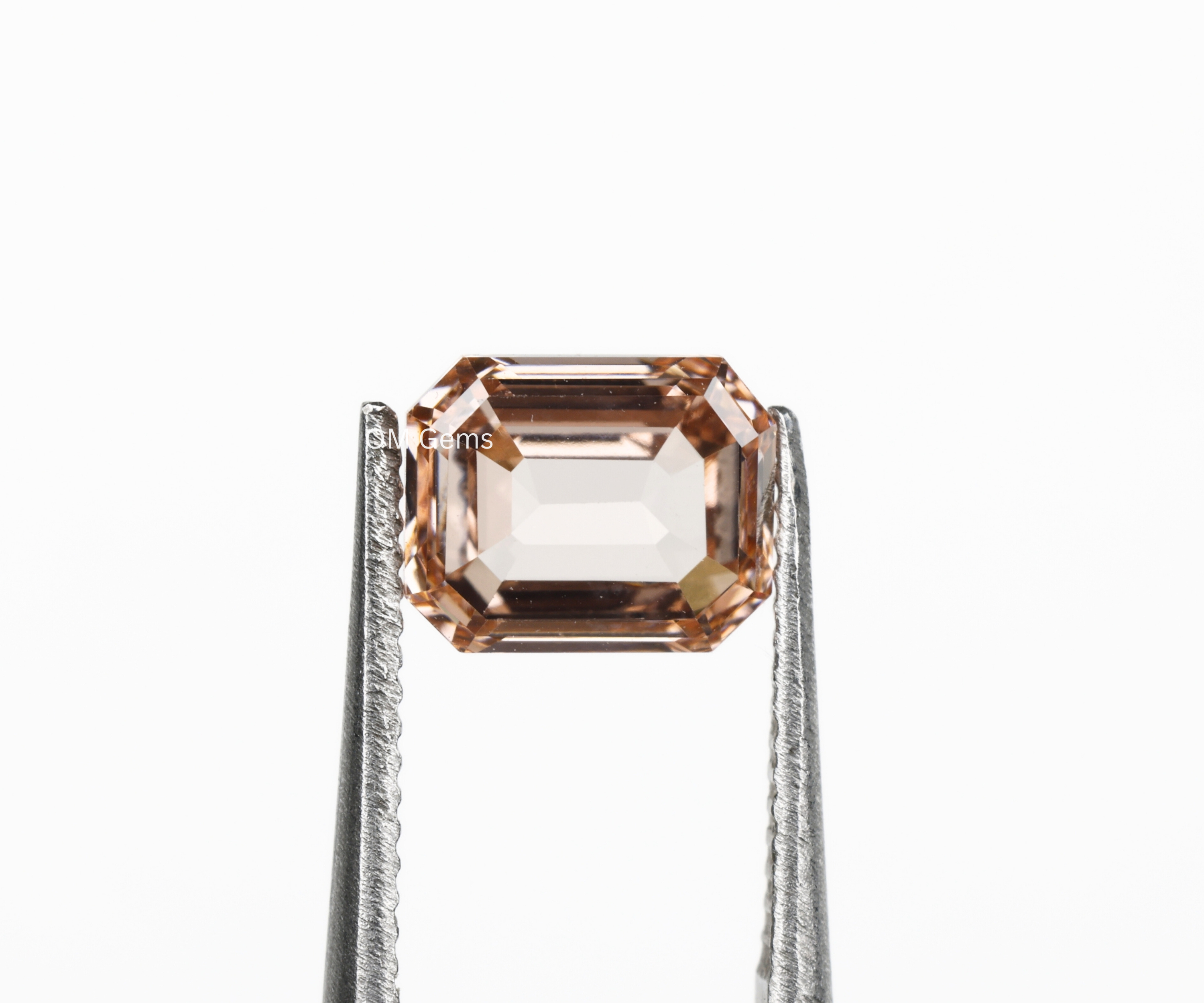 0.60 CT Champagne Emerald Cut Lab Diamond