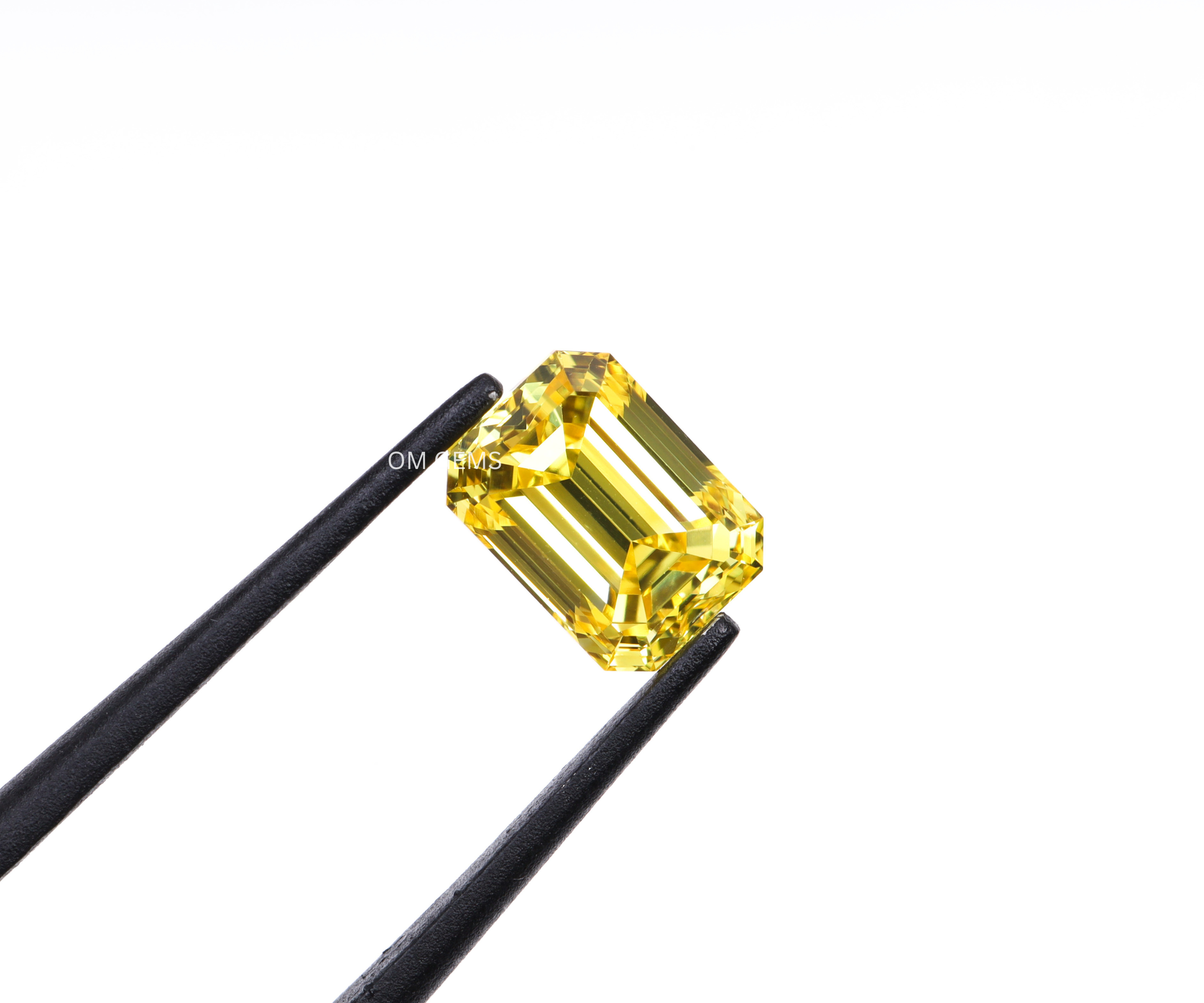 0.74 CT Yellow Emerald Cut Lab Grown Diamond