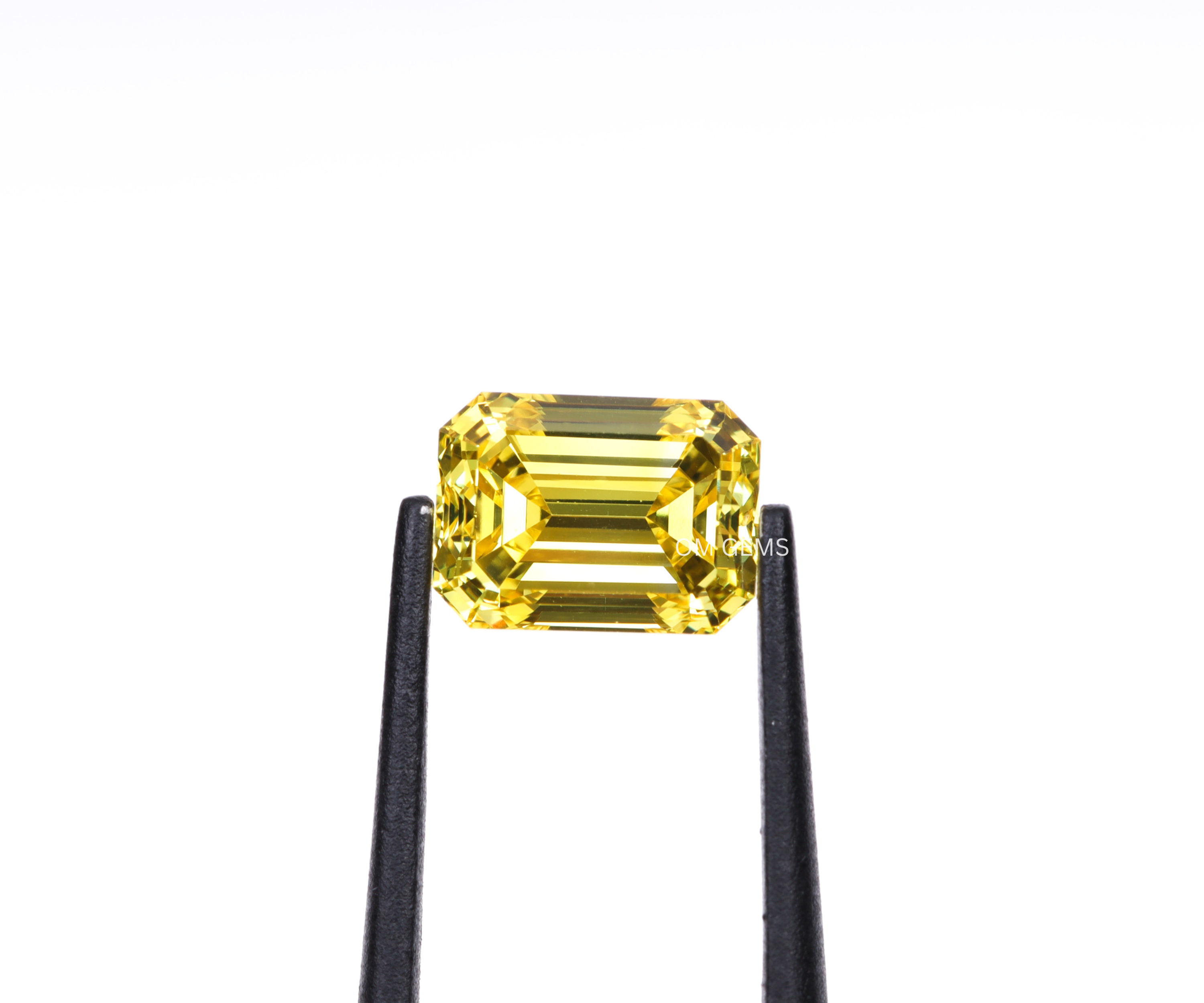 0.74 CT Yellow Emerald Cut Lab Grown Diamond