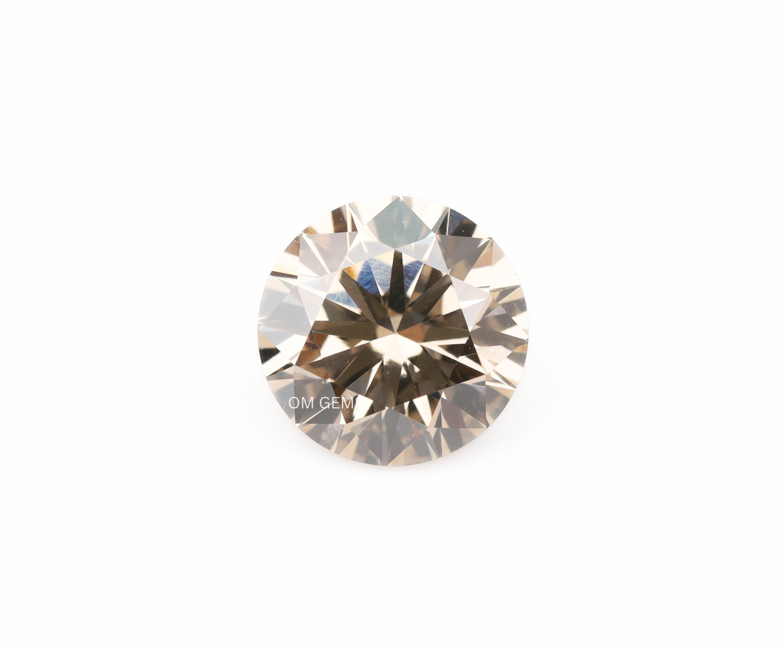 0.99 CT Brown Lab Grown Round Brilliant Cut Diamond