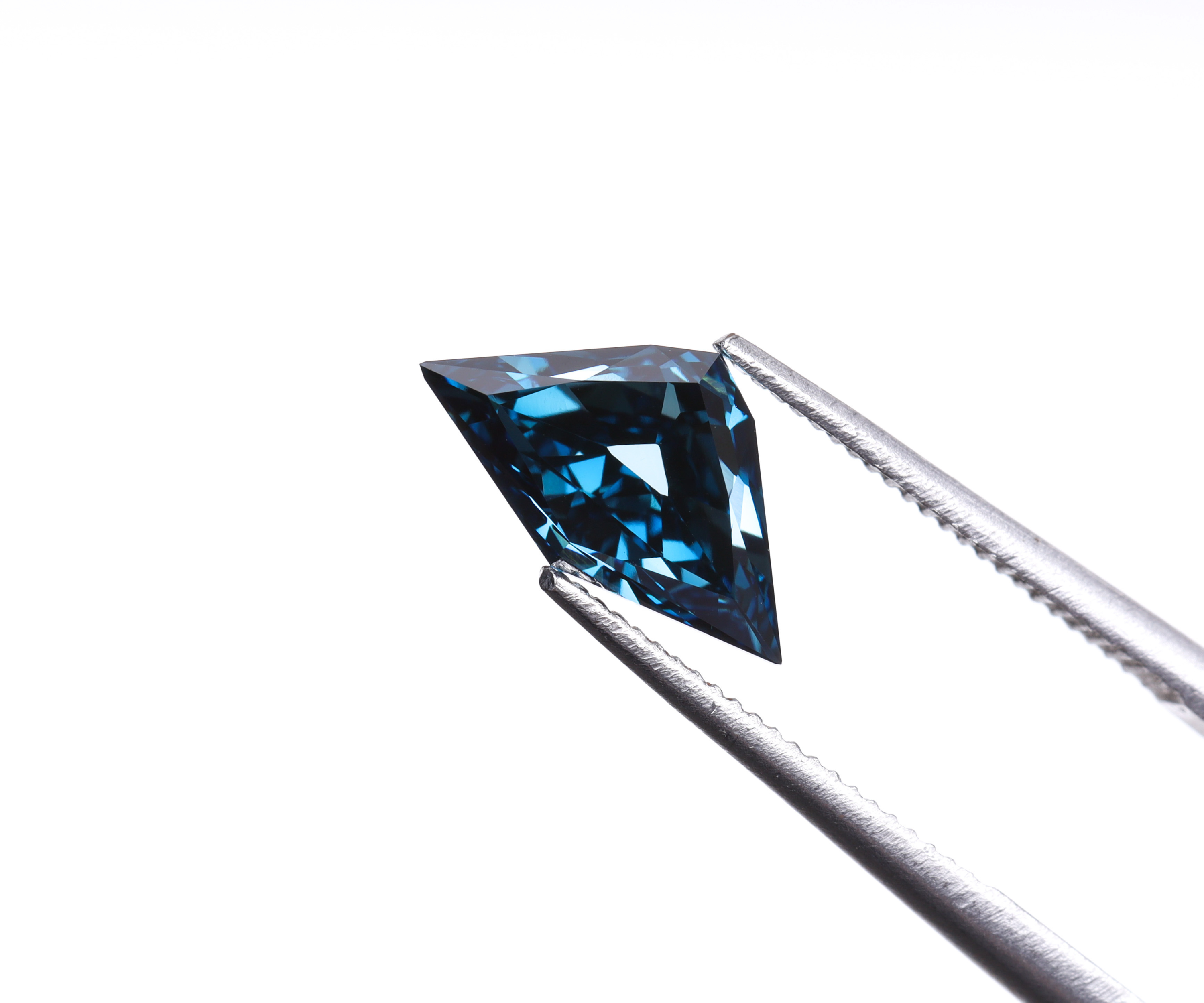 1.02 CT Blue Shield Cut Lab Grown Diamond