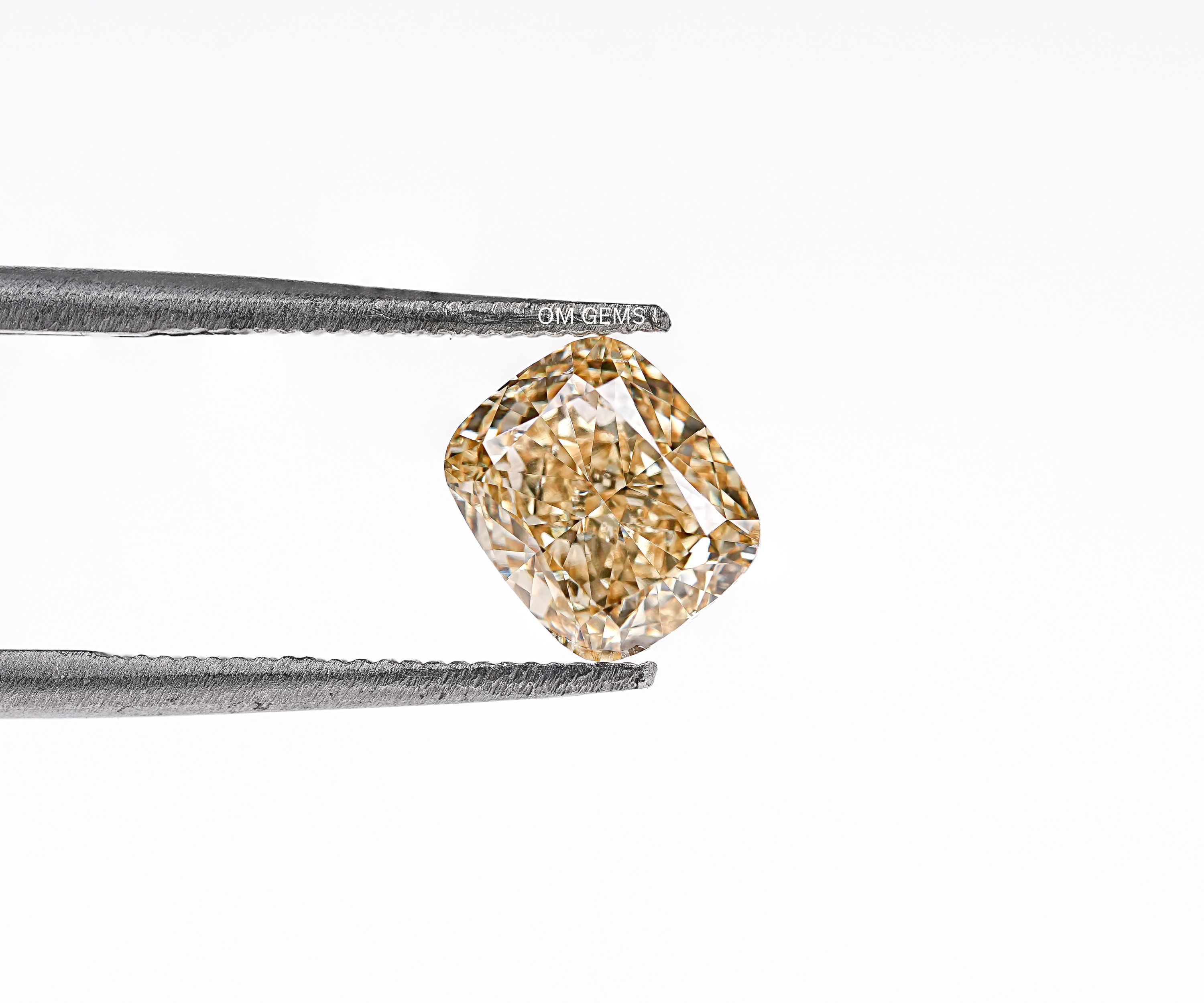 IGI Certified 1.07 CT Lab Grown Yellow Colored Cushion Diamond