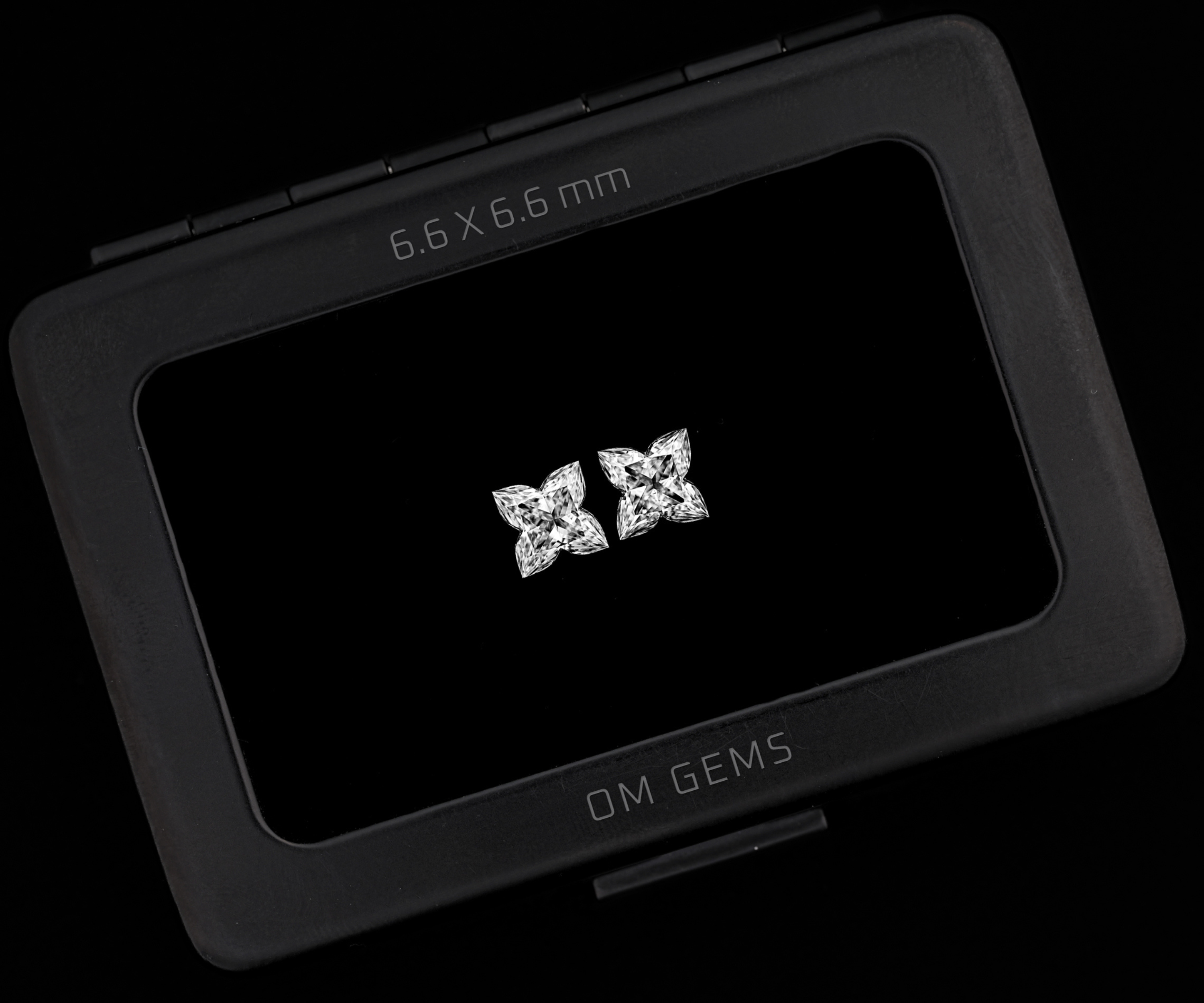 Matching 1.09 CT Lily Cut Lab Grown Diamond Pair