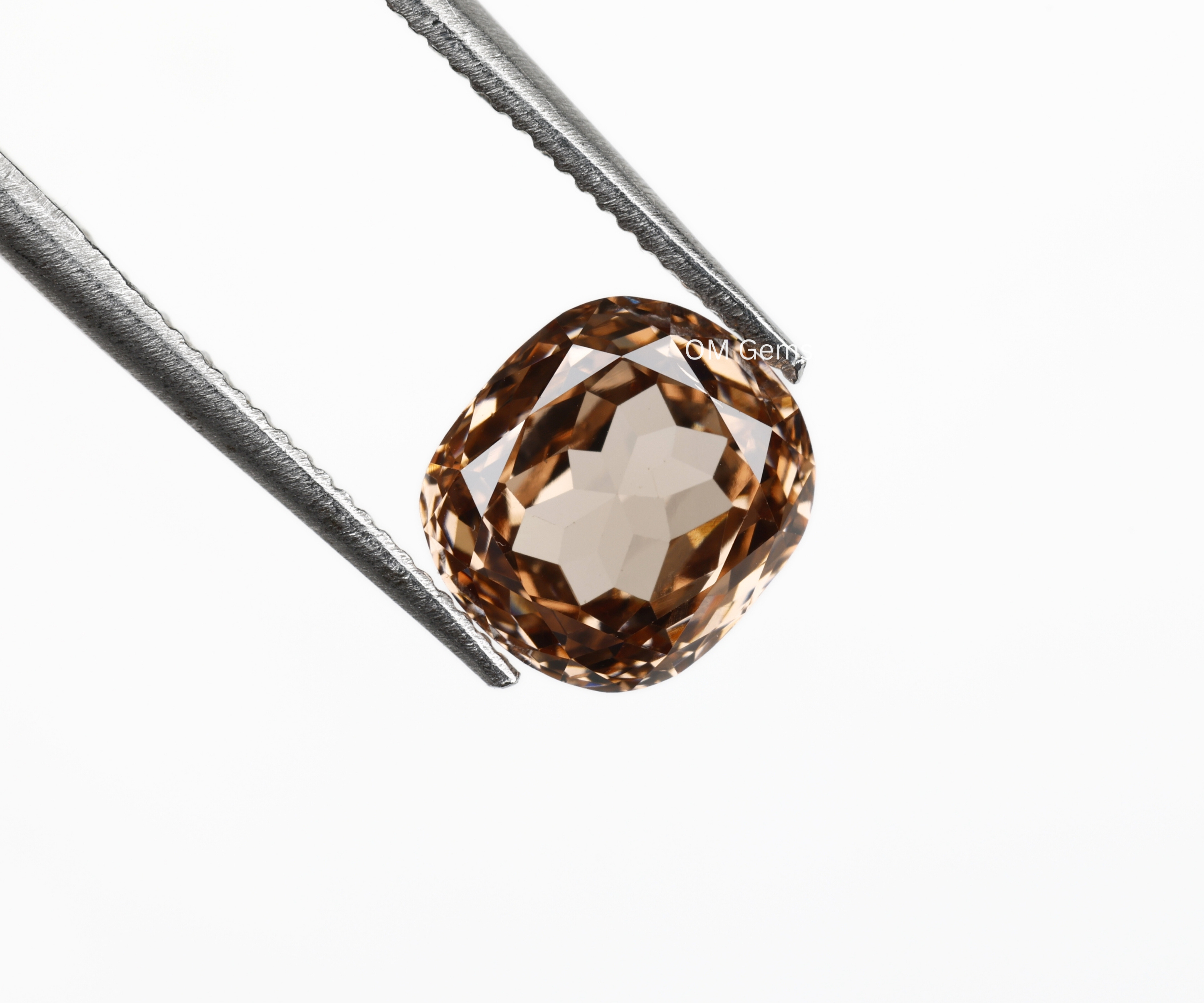 Champagne Cushion Cut Lab Grown Diamond