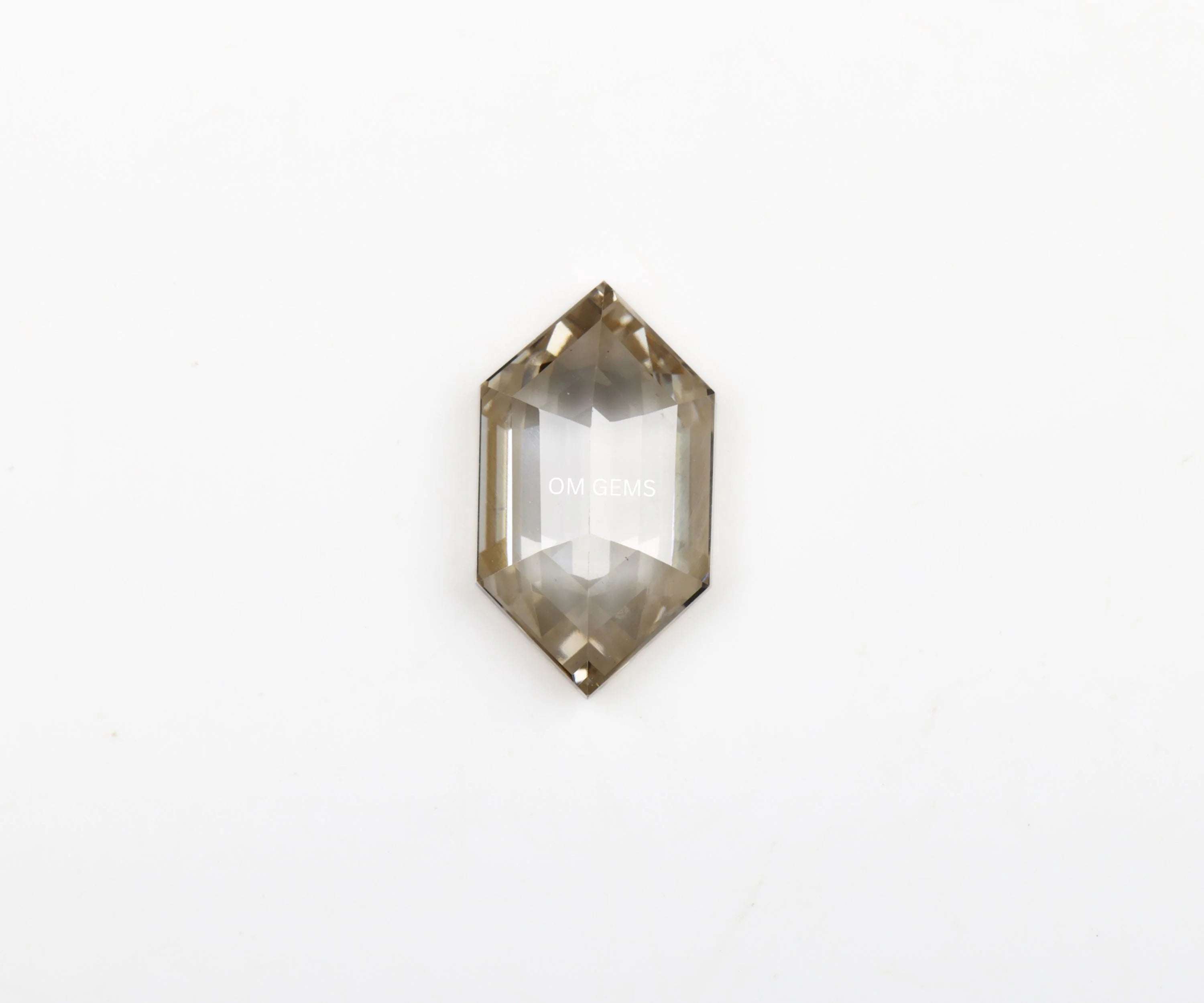 1.35 Hexagon Cut Champagne Loose Diamond