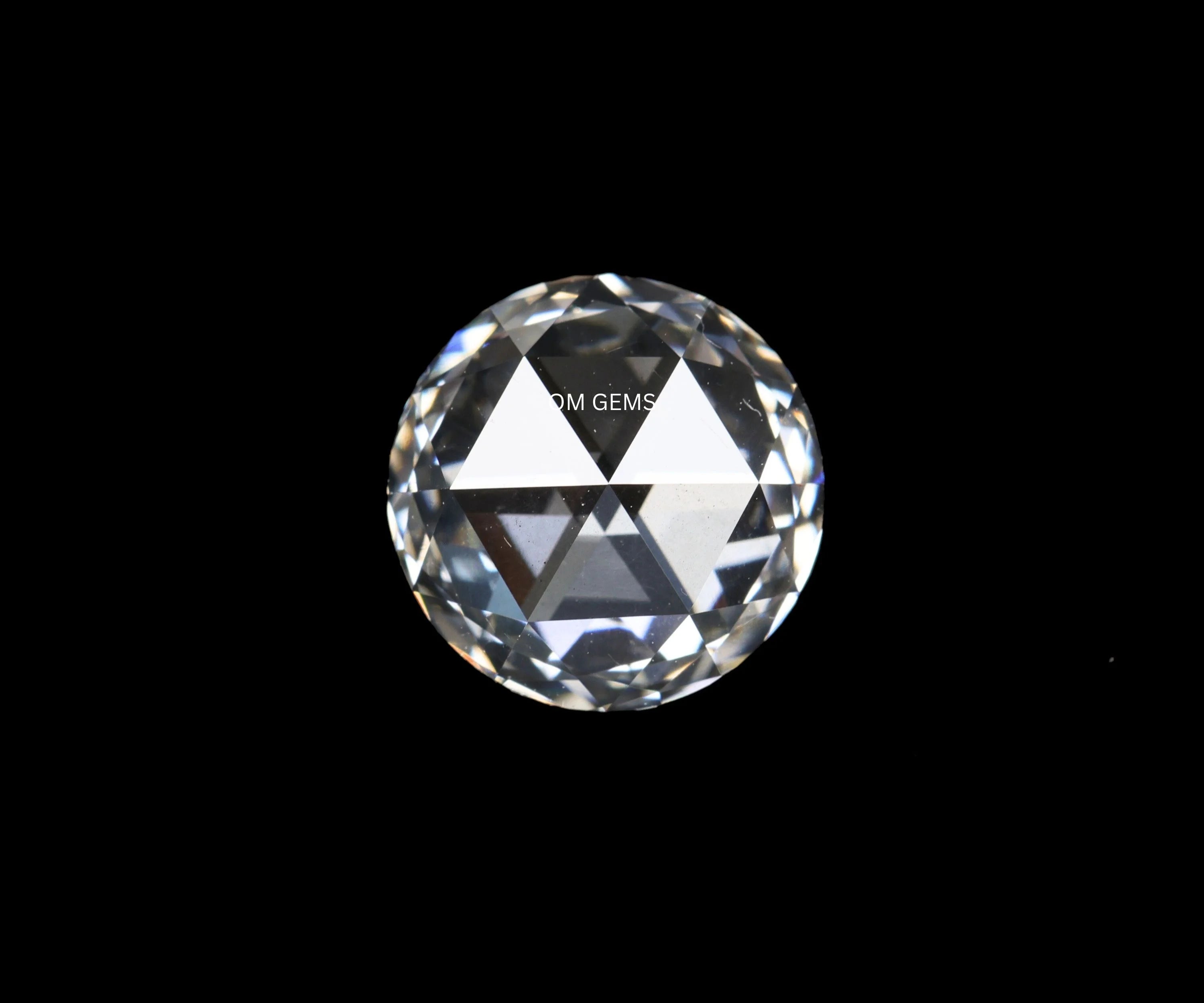 1.50 Carat Round Rose Cut Lab Loose Diamond