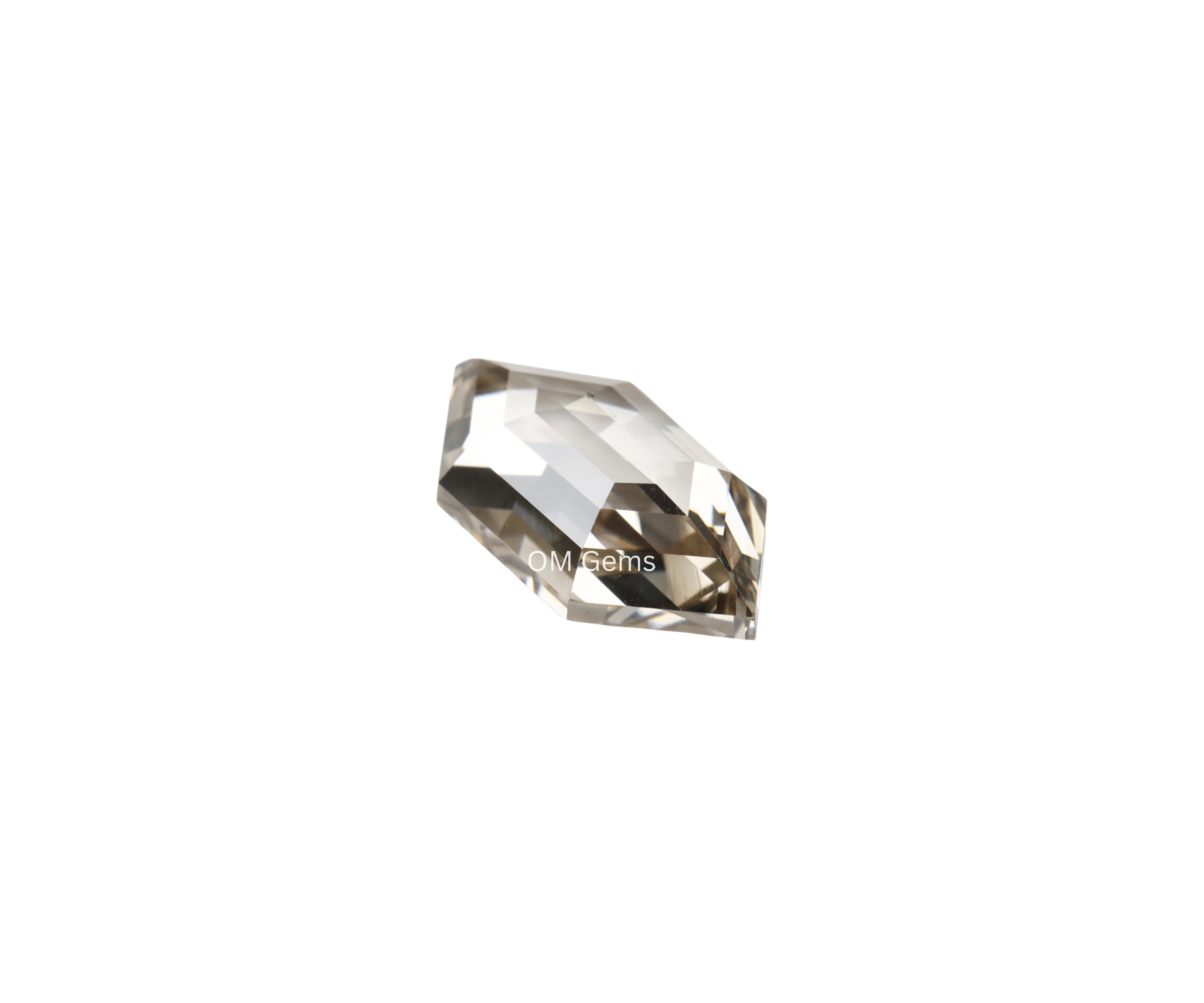 Elongated Hexagon Cut Champagne Loose Diamond