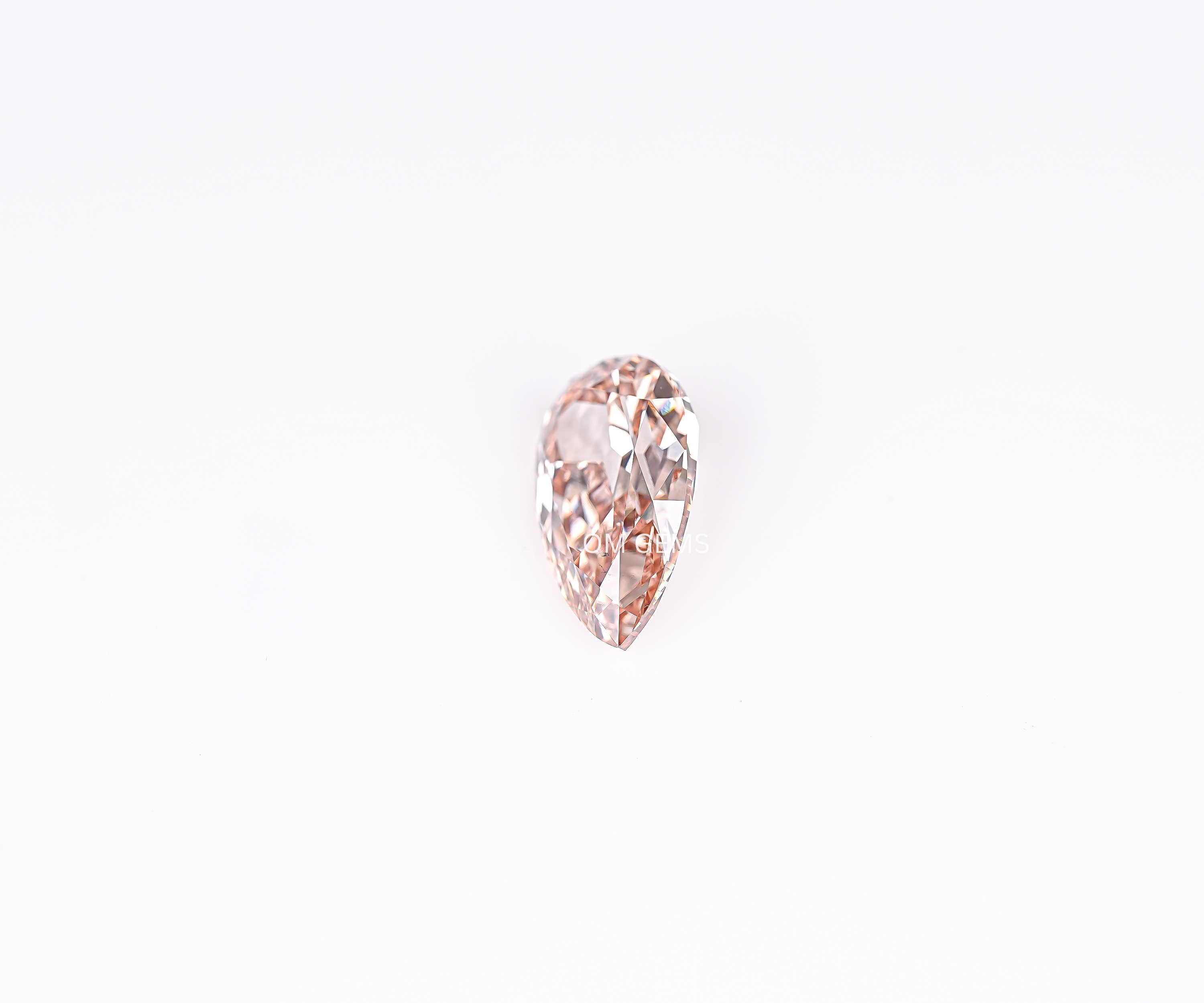 Champagne Old Mine Pear Cut Lab Grown Diamond