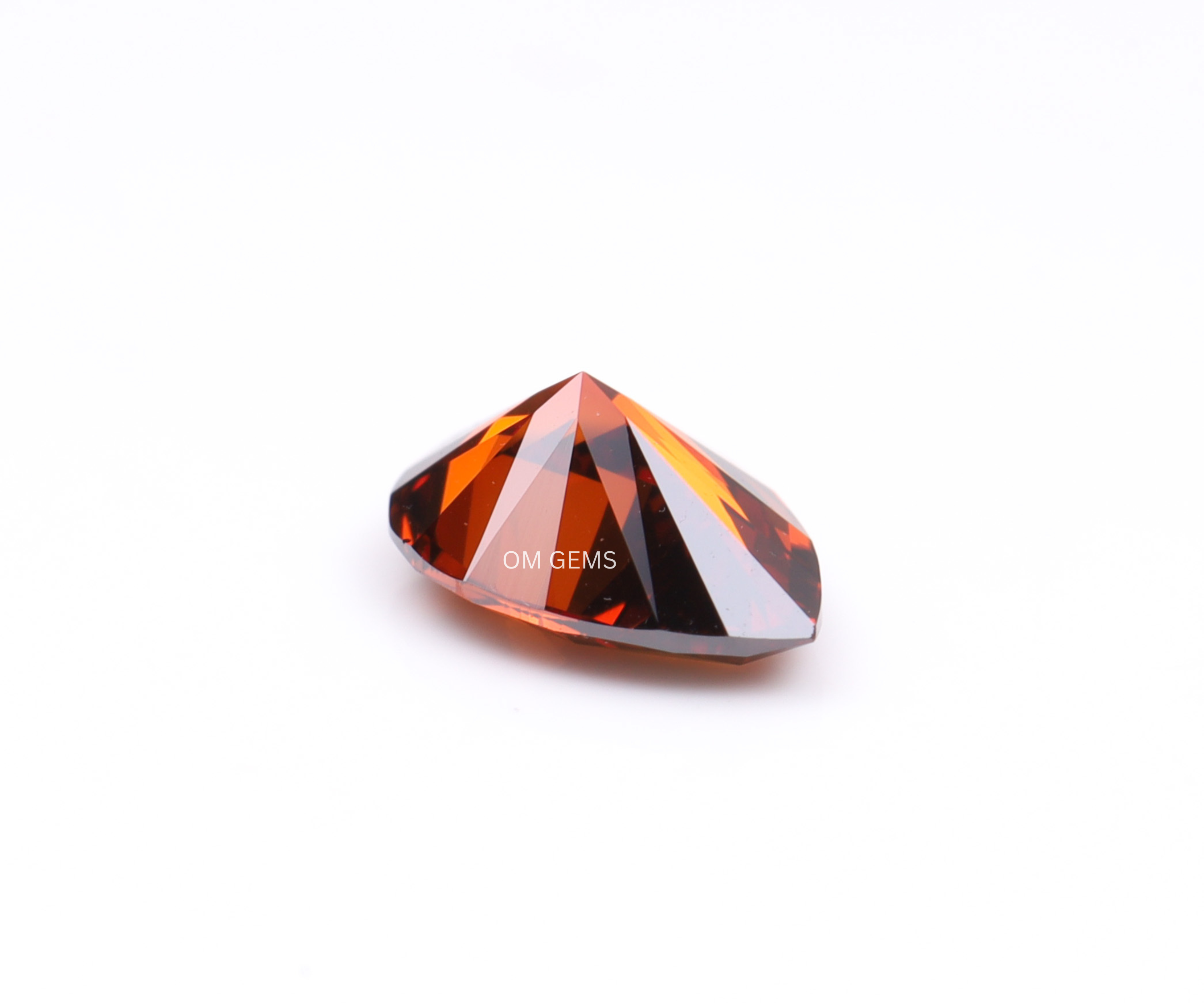 1.75 CT Red Pear Shaped Lab Grown Diamond