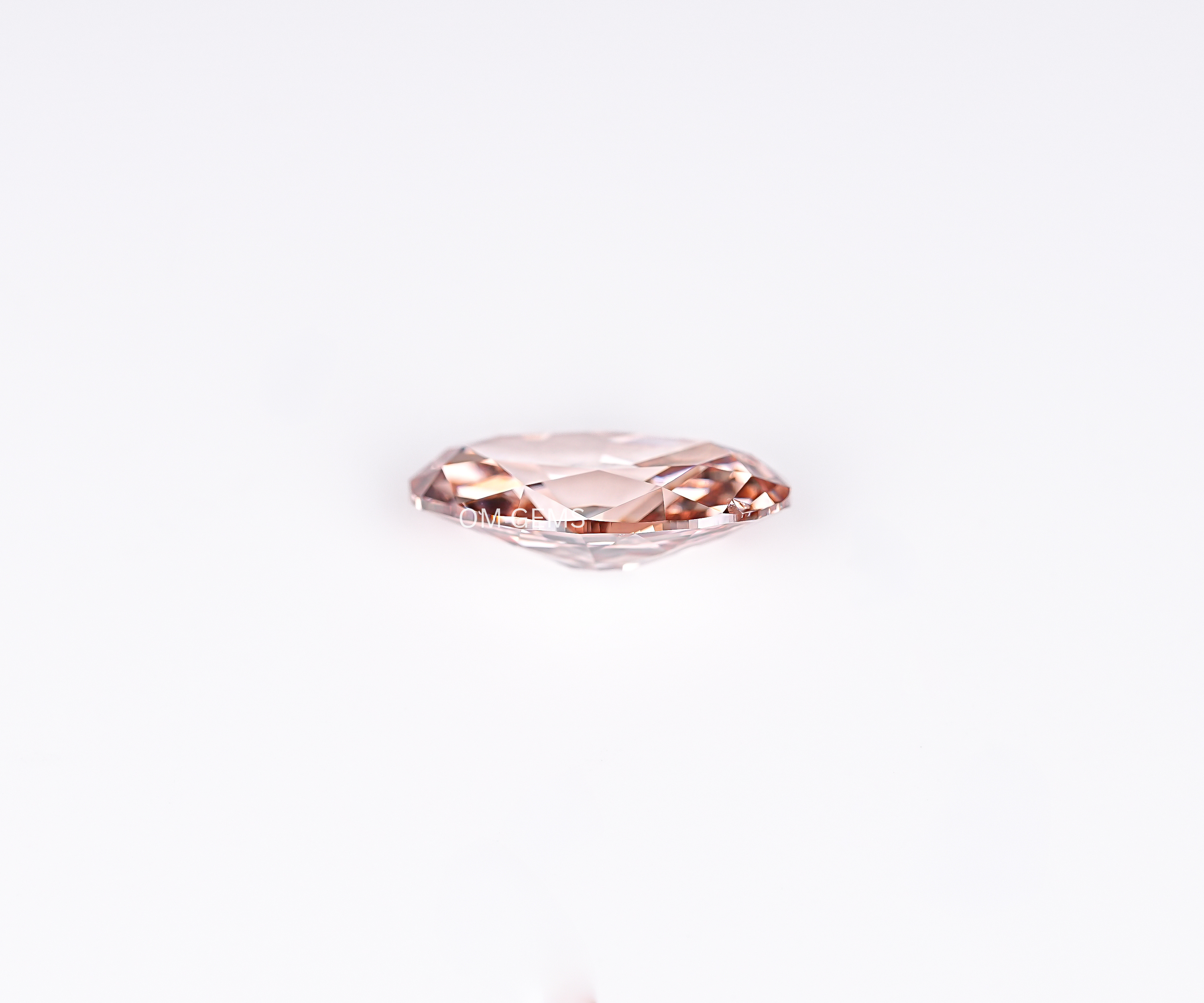 Champagne Old Mine Oval Cut Lab Grown Diamond