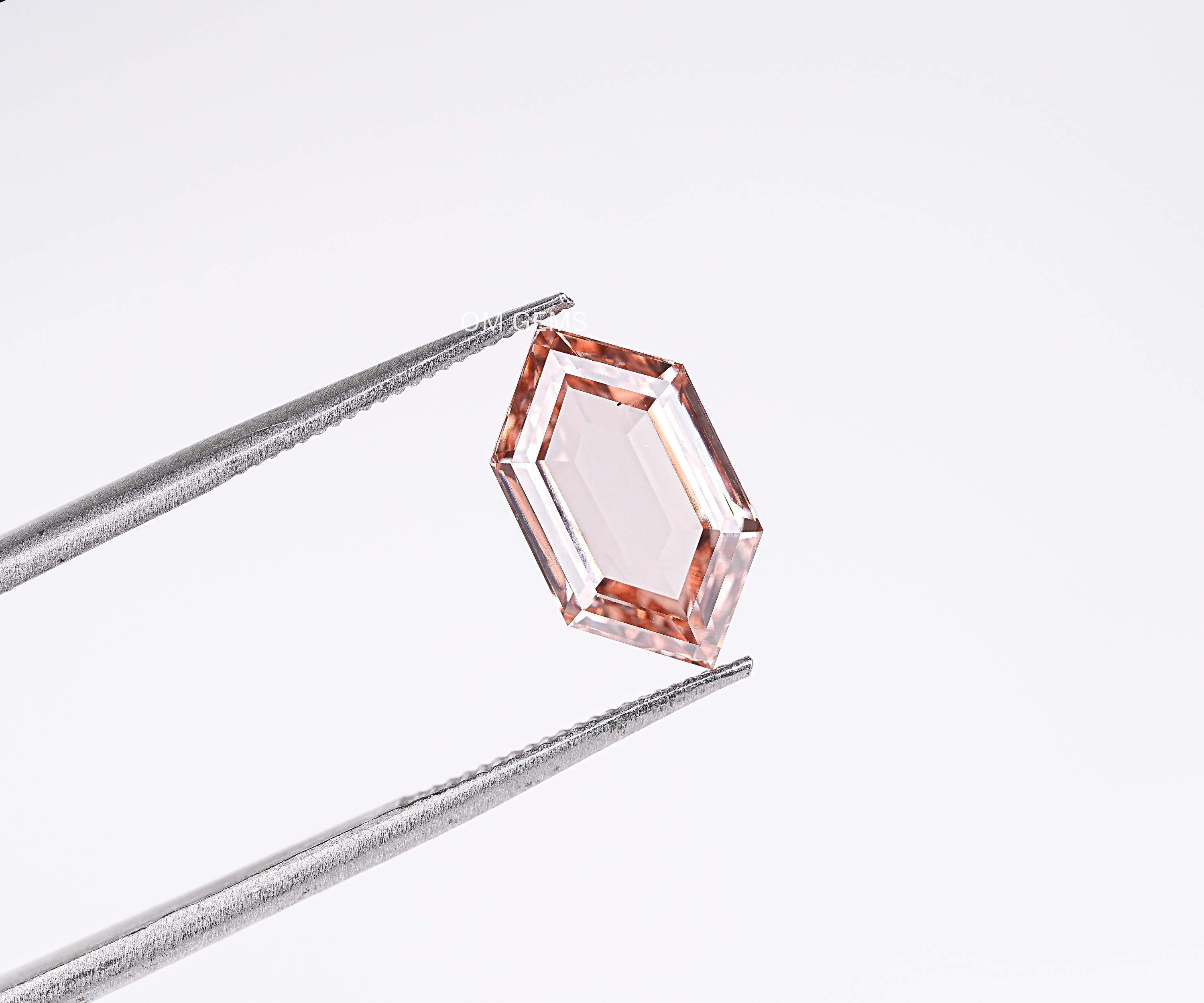 1.81 CT Champagne Hexagon Portrait Cut Lab Grown Diamond