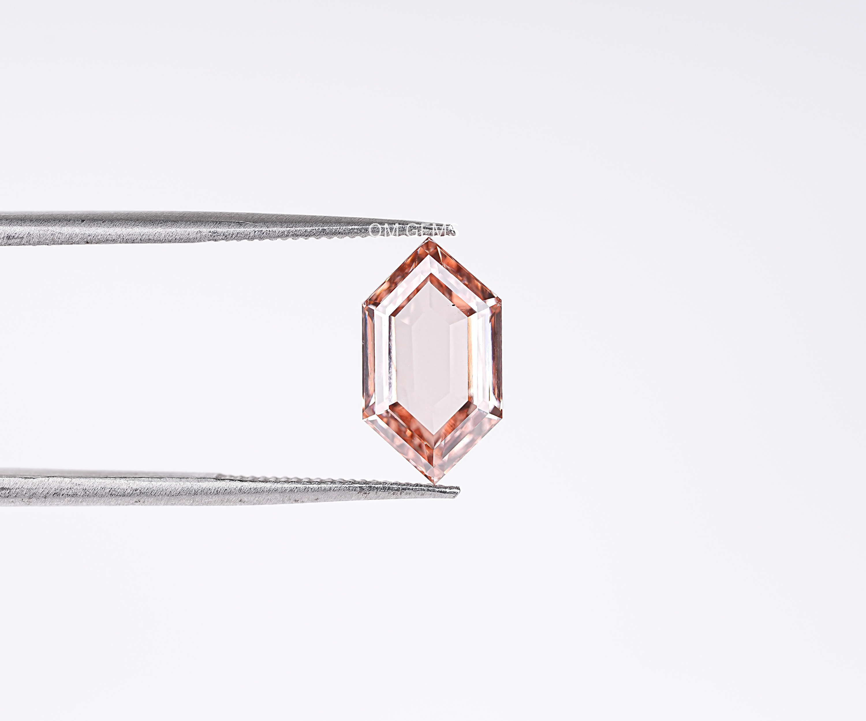 1.81 CT Champagne Hexagon Portrait Cut Lab Grown Diamond