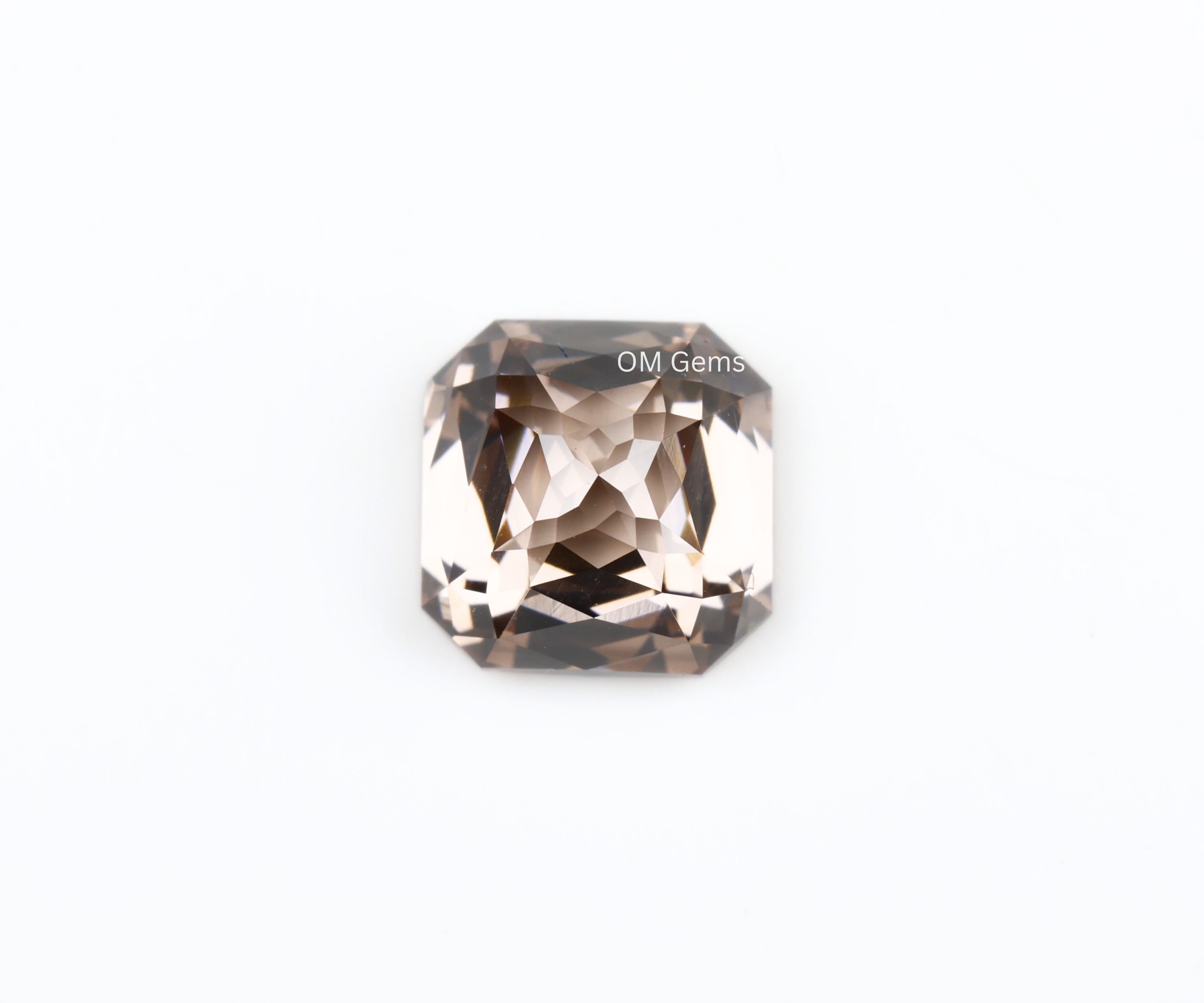 Champagne Asscher Cut Lab Grown Diamond
