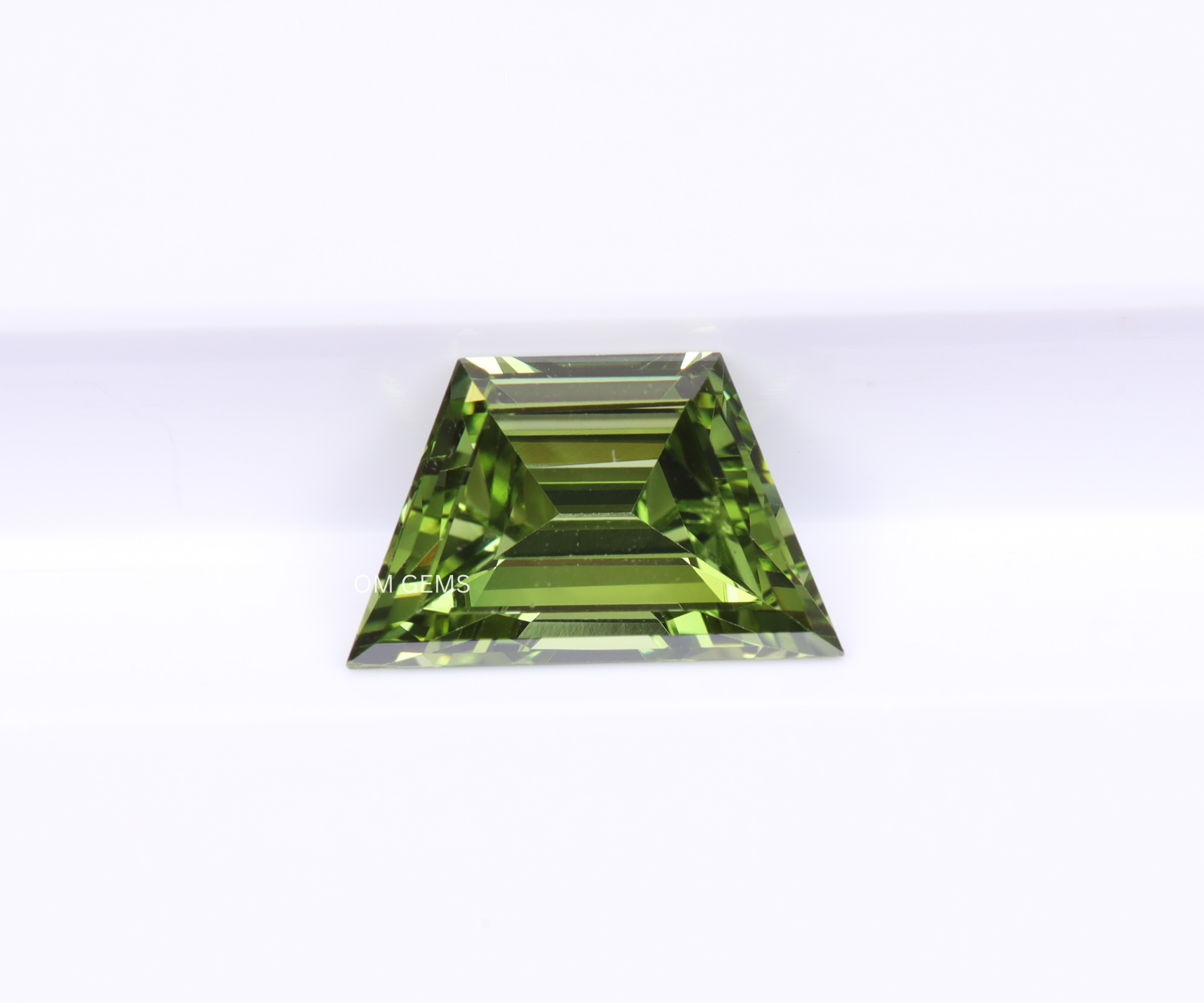 1 CT Green Lab Grown Trapezoid Diamond