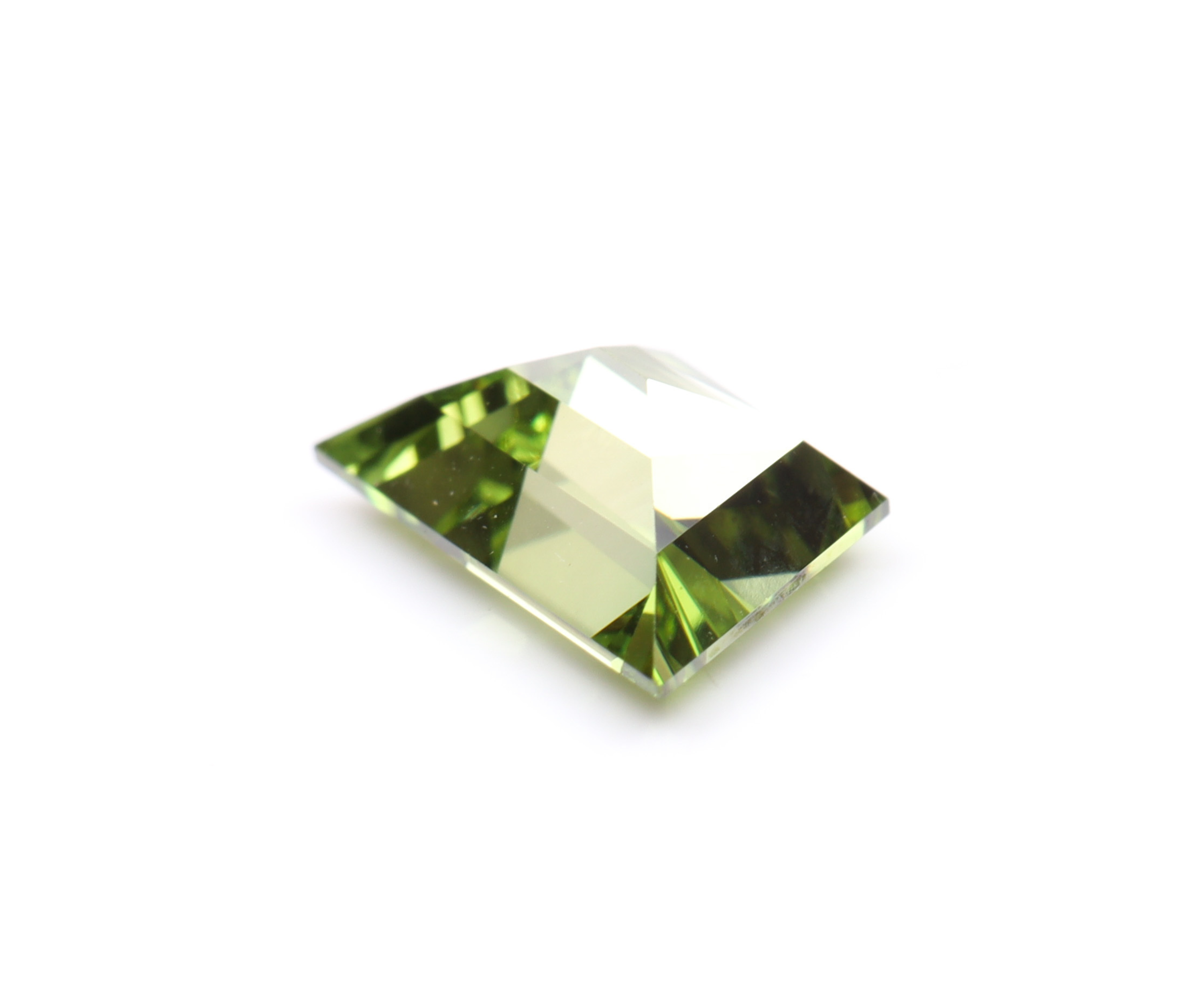 1 CT Green Lab Grown Trapezoid Diamond