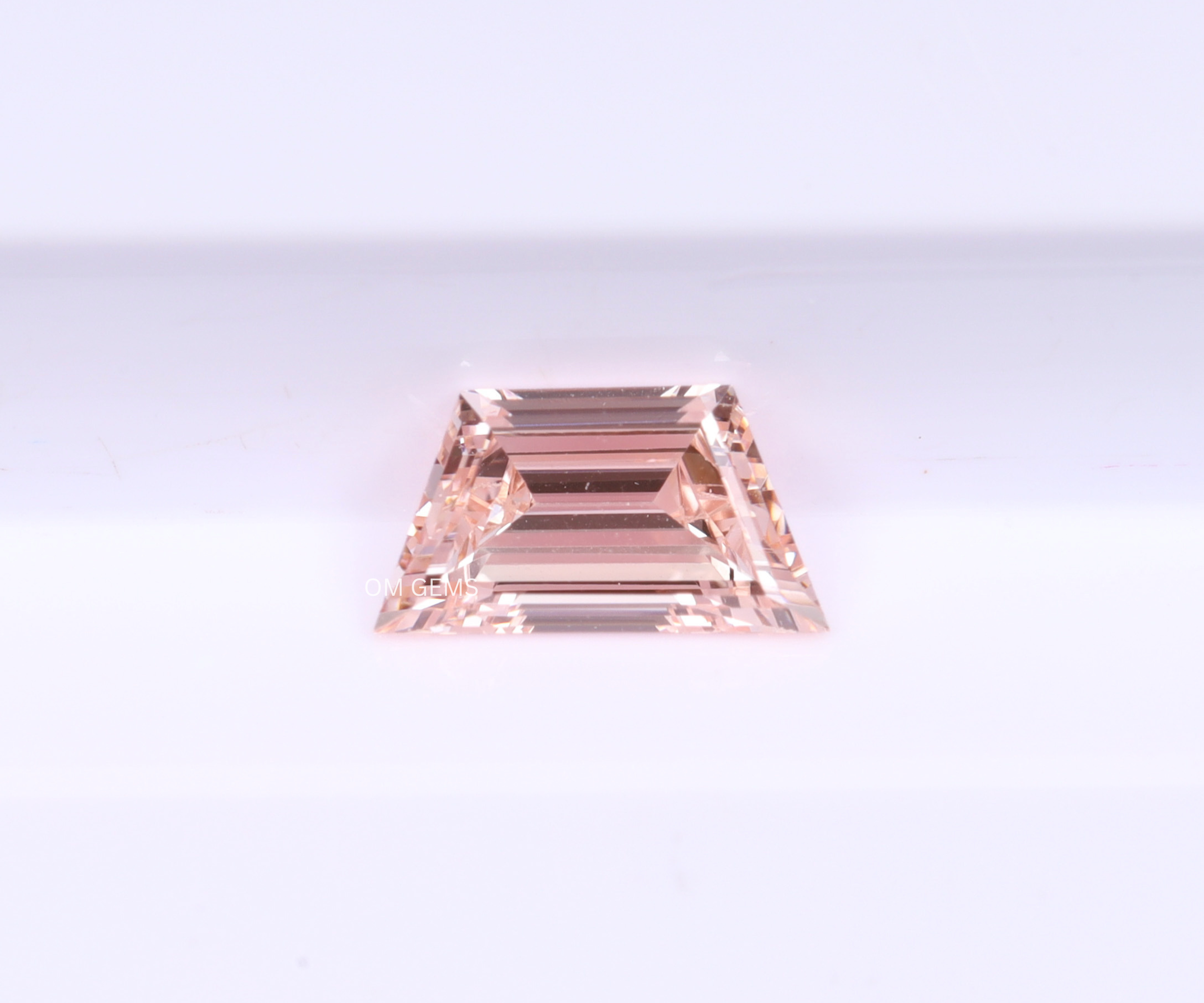 1 CT Pink Trapezoid Lab Grown Diamond