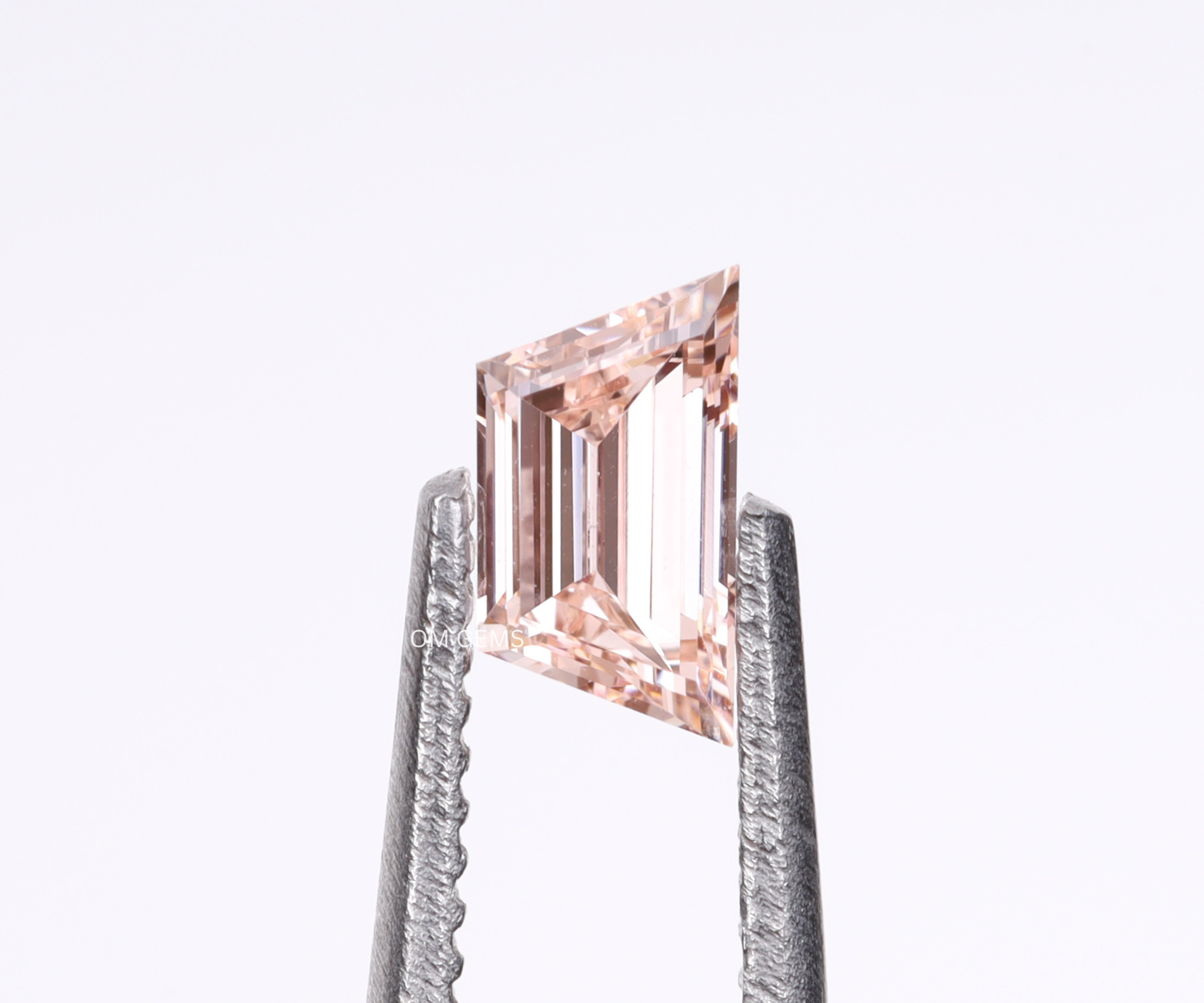 1 CT Pink Trapezoid Lab Grown Diamond