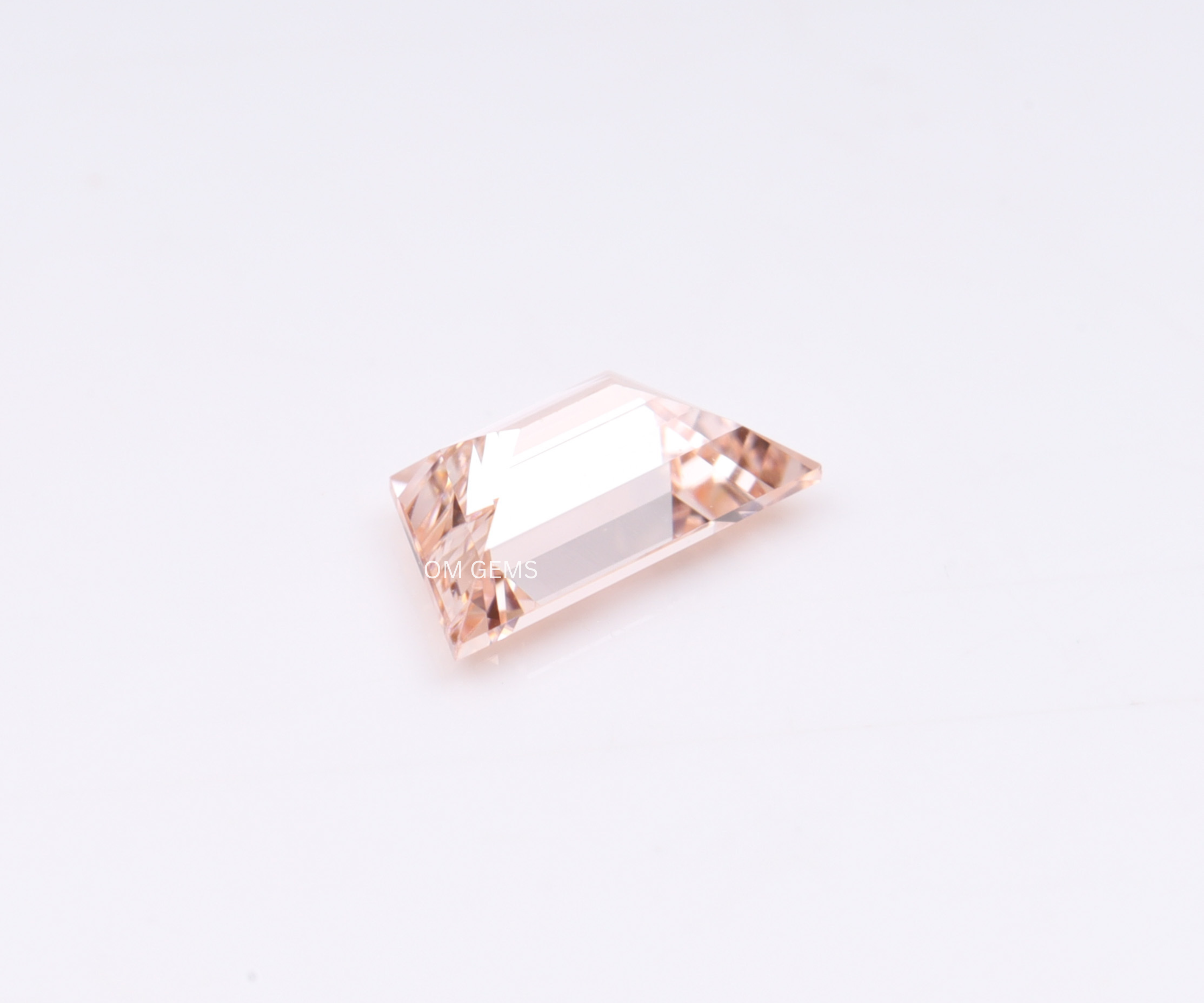 1 CT Pink Trapezoid Lab Grown Diamond
