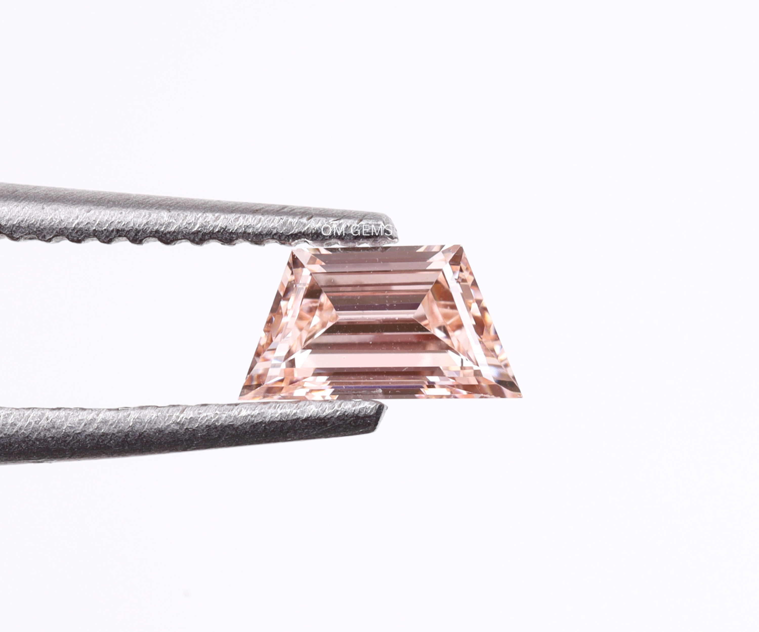1 CT Pink Trapezoid Lab Grown Diamond