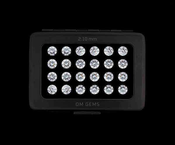 2.20mm Round Cut Melee Loose Lab Grown Diamonds