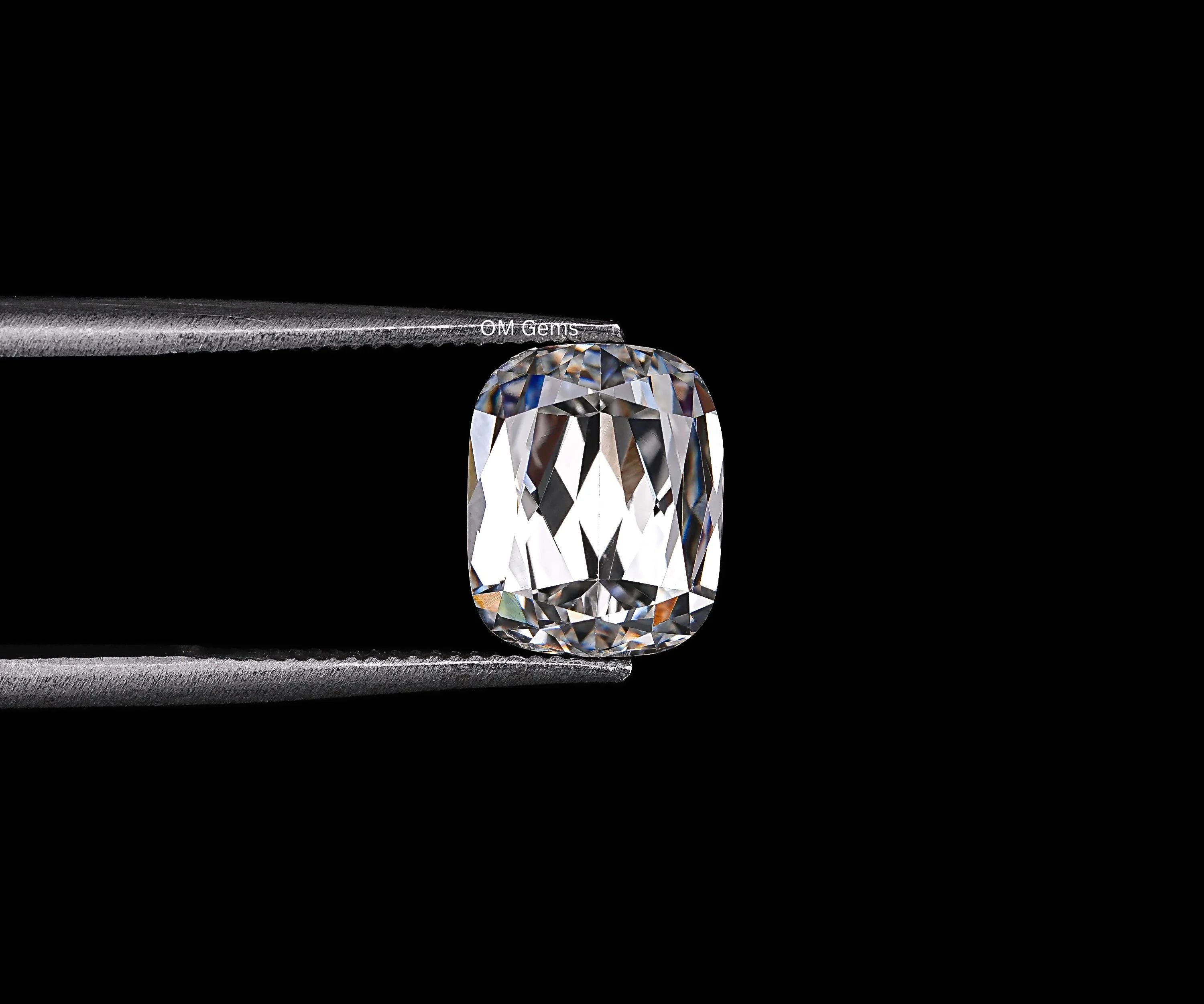 2.00 CT Old Mine Cushion Cut Lab Diamond
