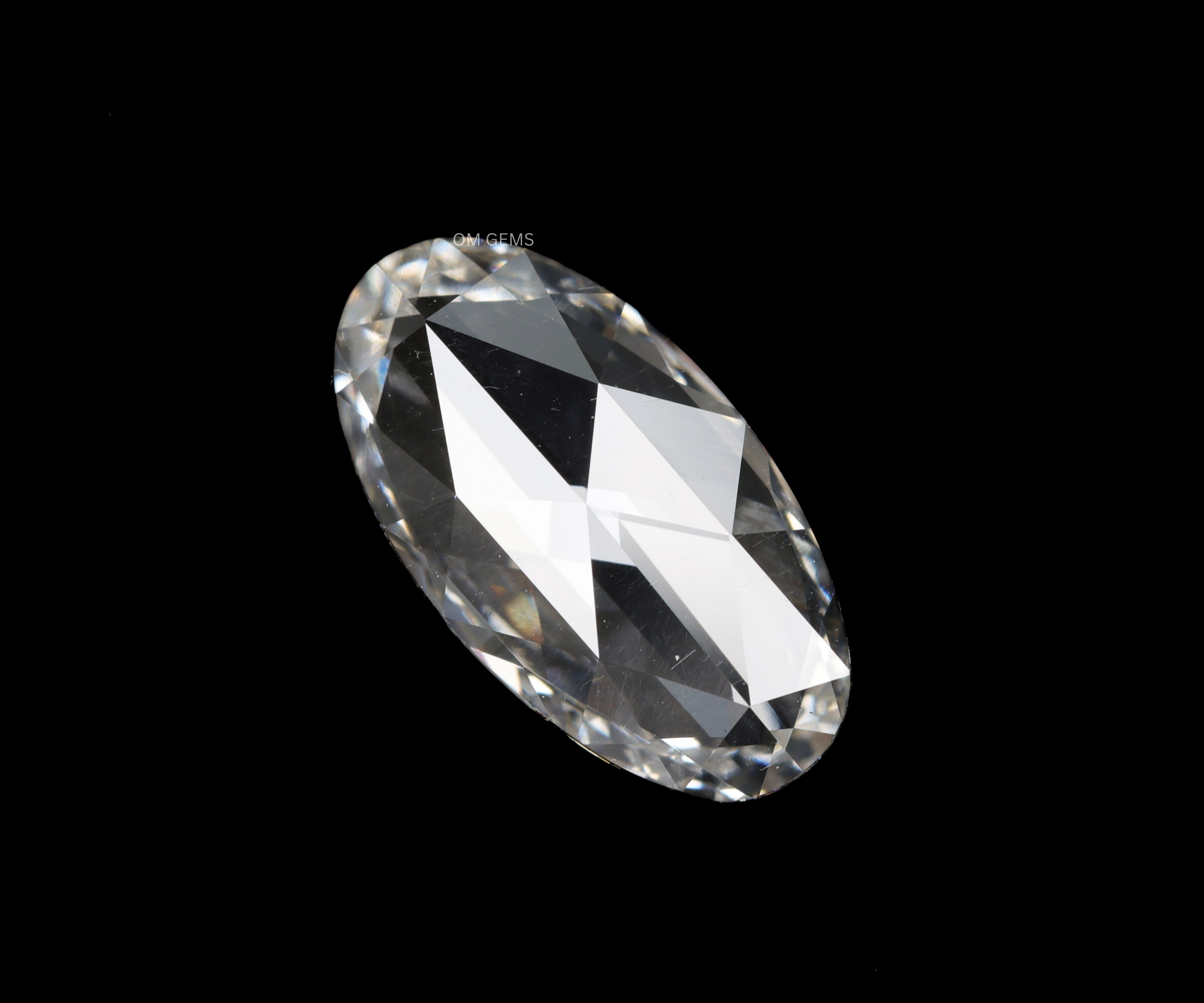 12.5 X 6.8 MM Oval Rose Cut Lab Grown Diamond