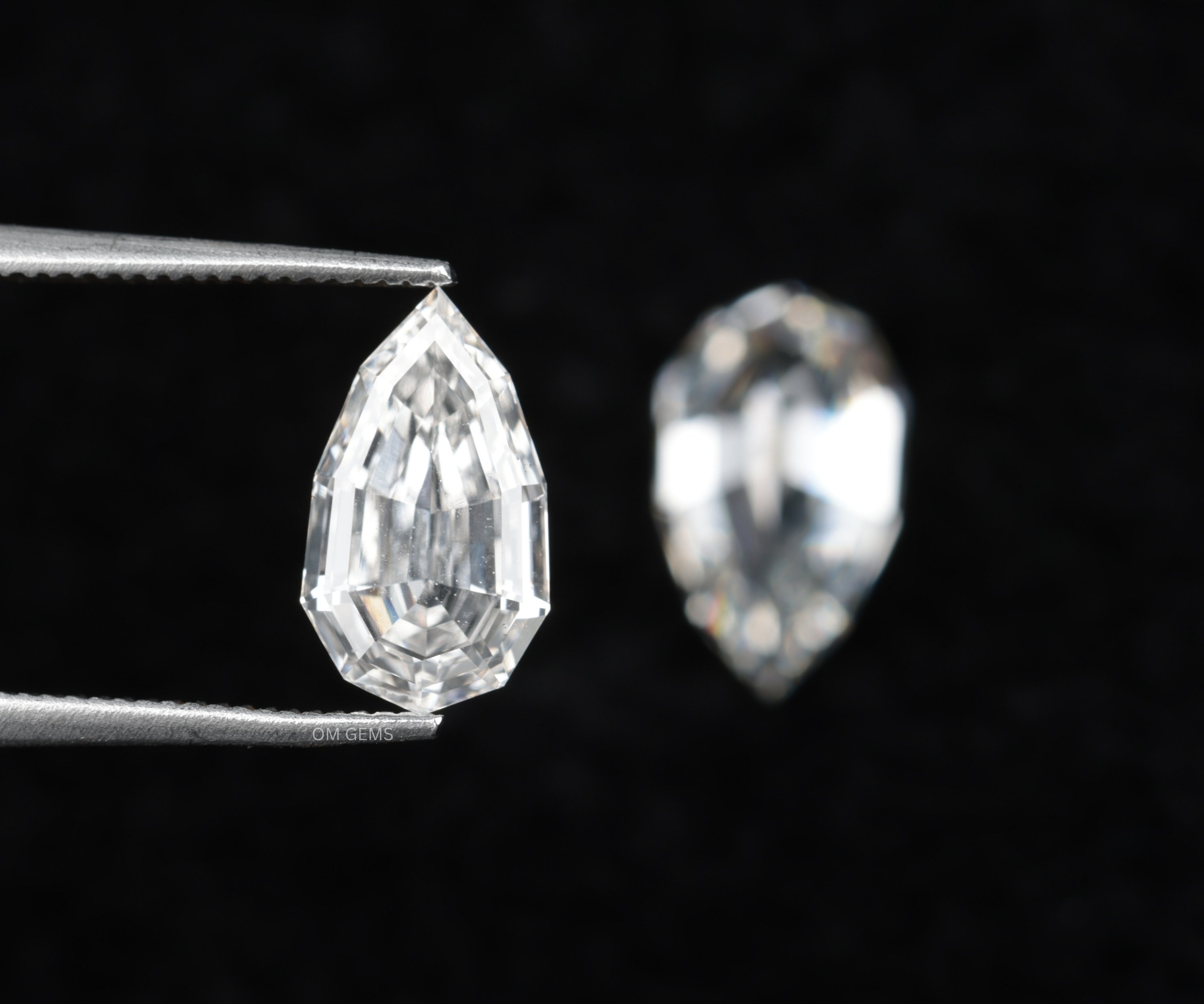 2.08 CT Pear Shape Lab Grown Diamond Matching Pair