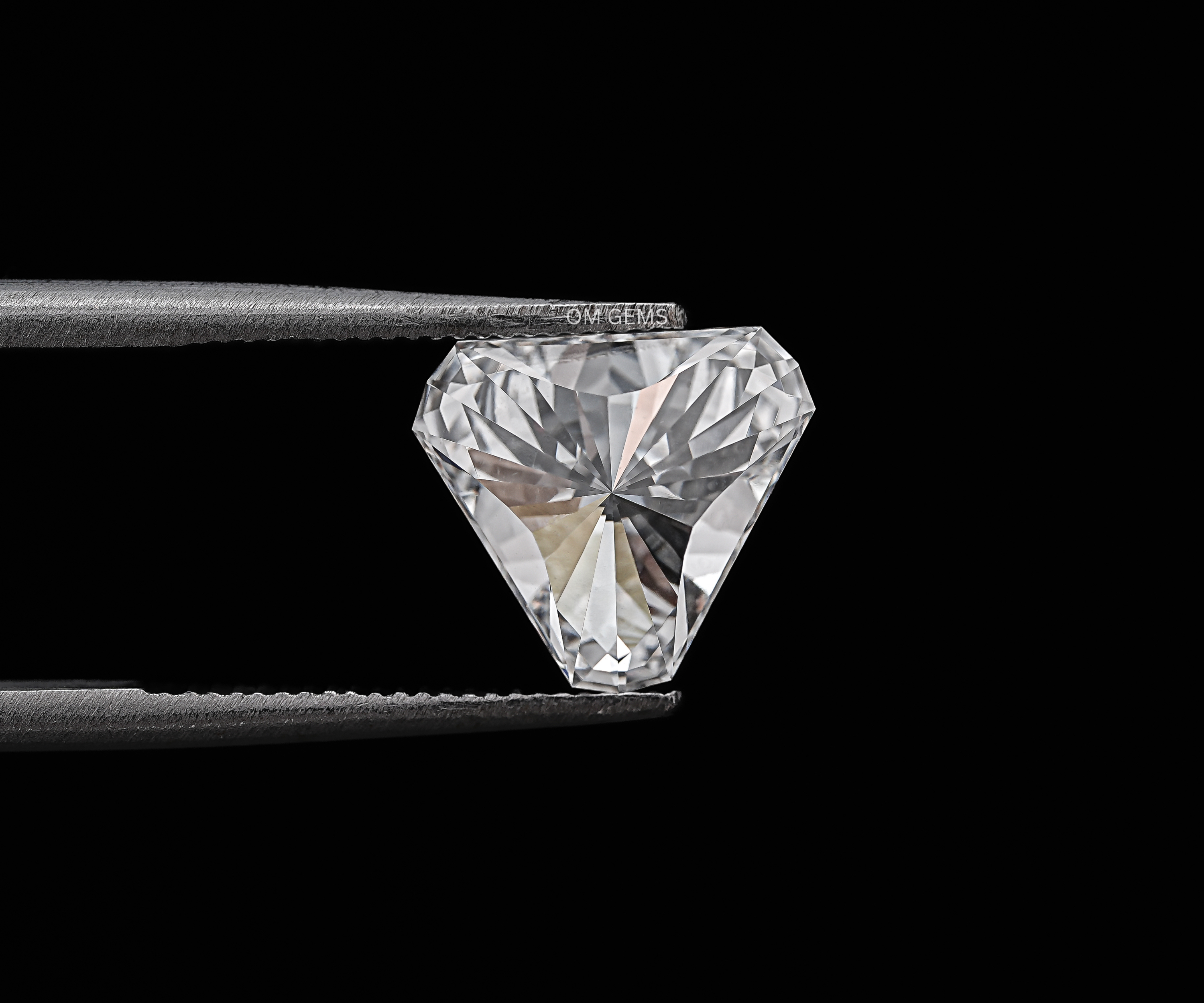 2.10 CT Trillion Cut Lab Grown Diamond With VVS2 Clarity