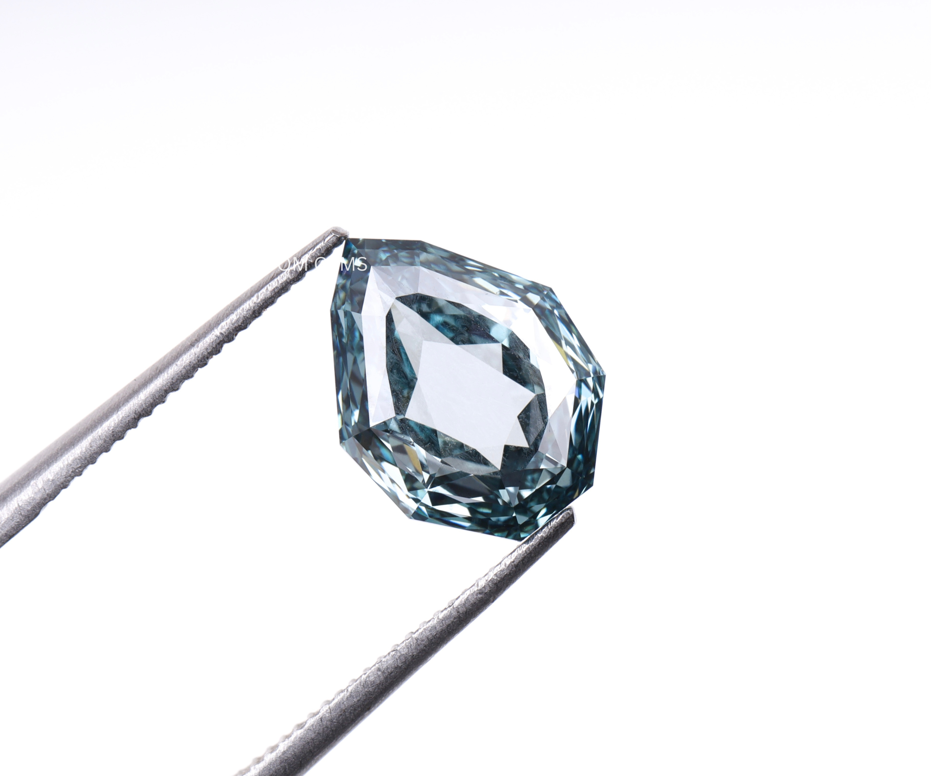 2.12 CT Blue Lab Grown Shield Cut Diamond