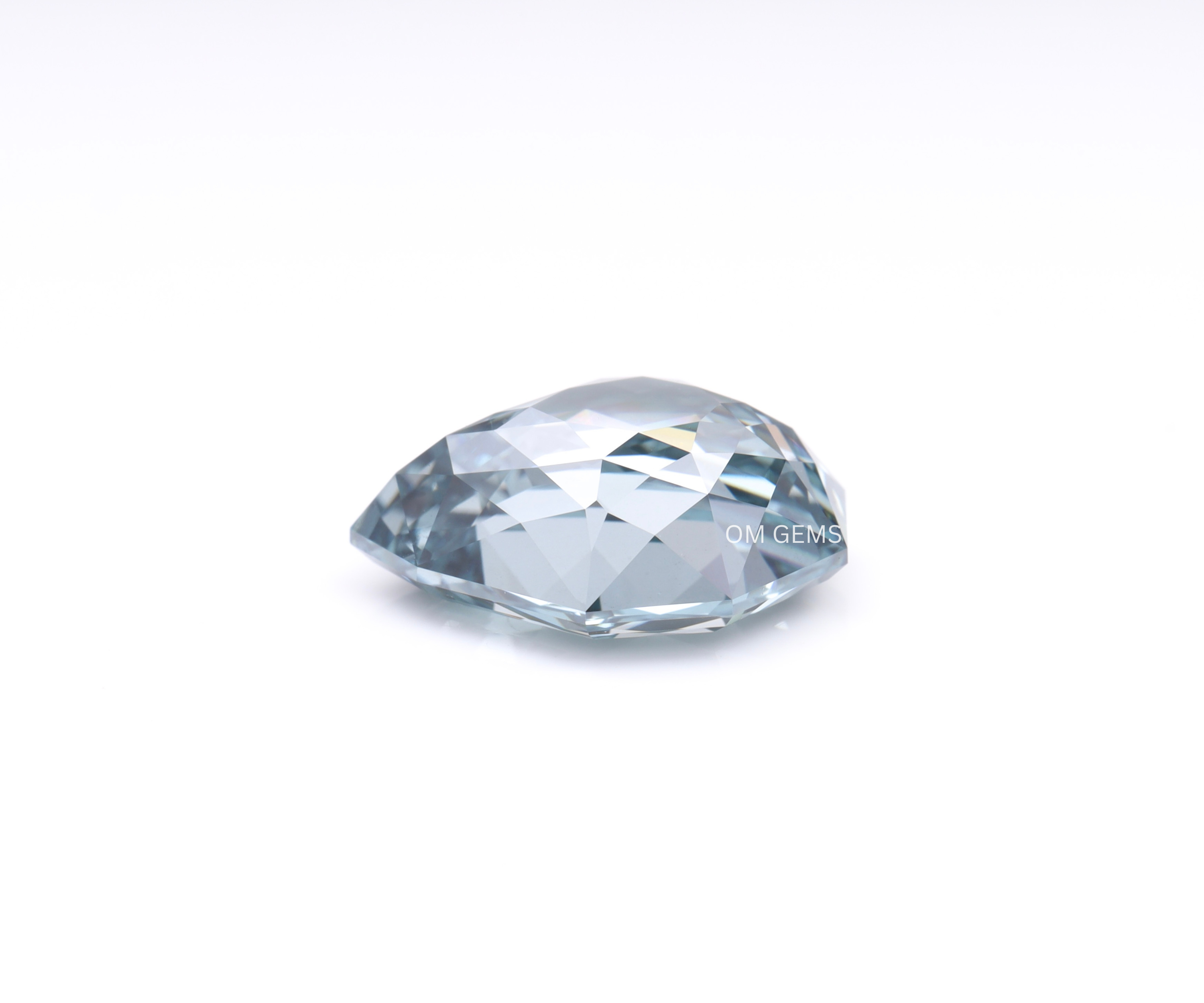2.12 CT Blue Lab Grown Shield Cut Diamond