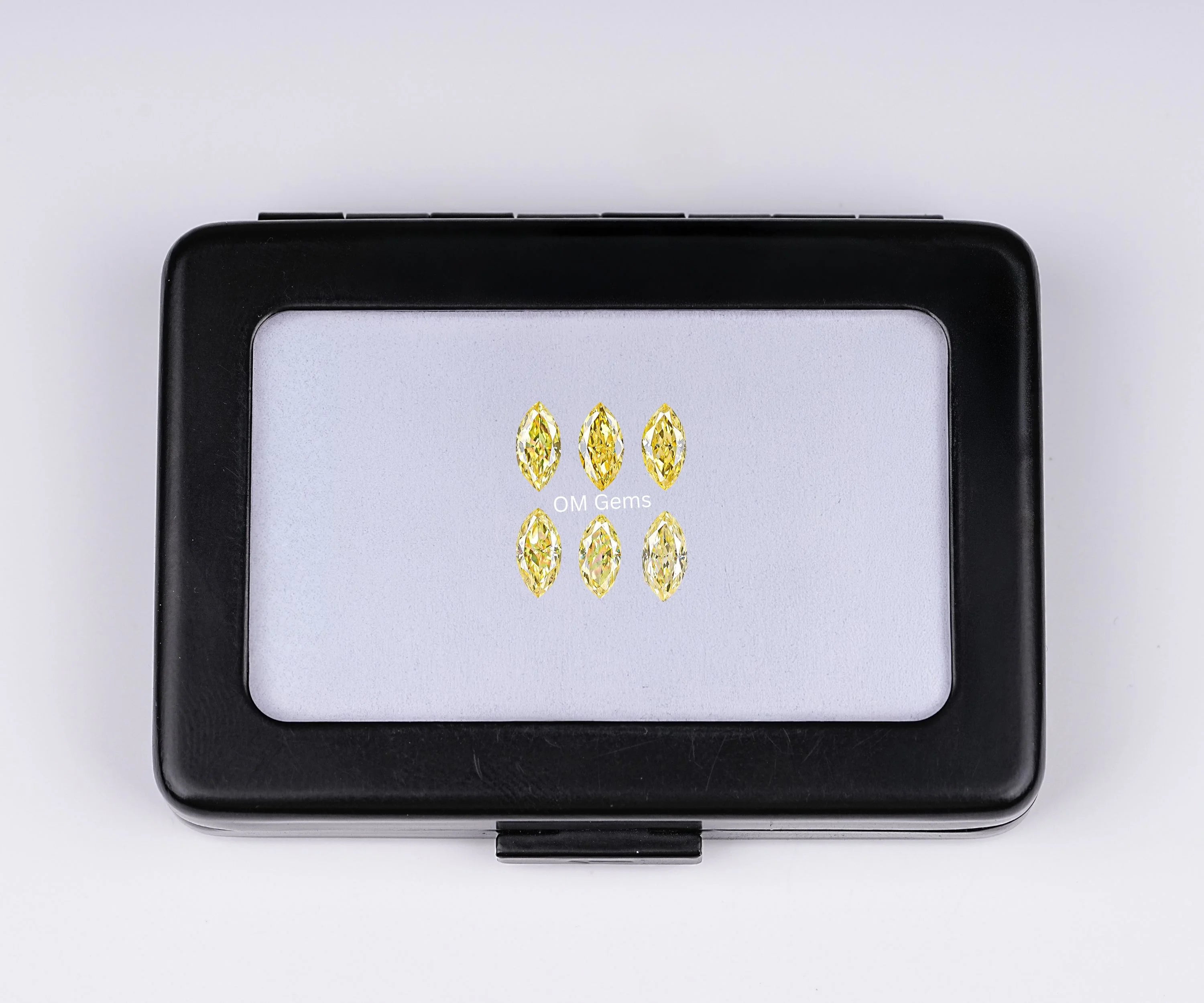 2.50 X 1.25 MM Yellow Marquise Shaped Melee Diamond