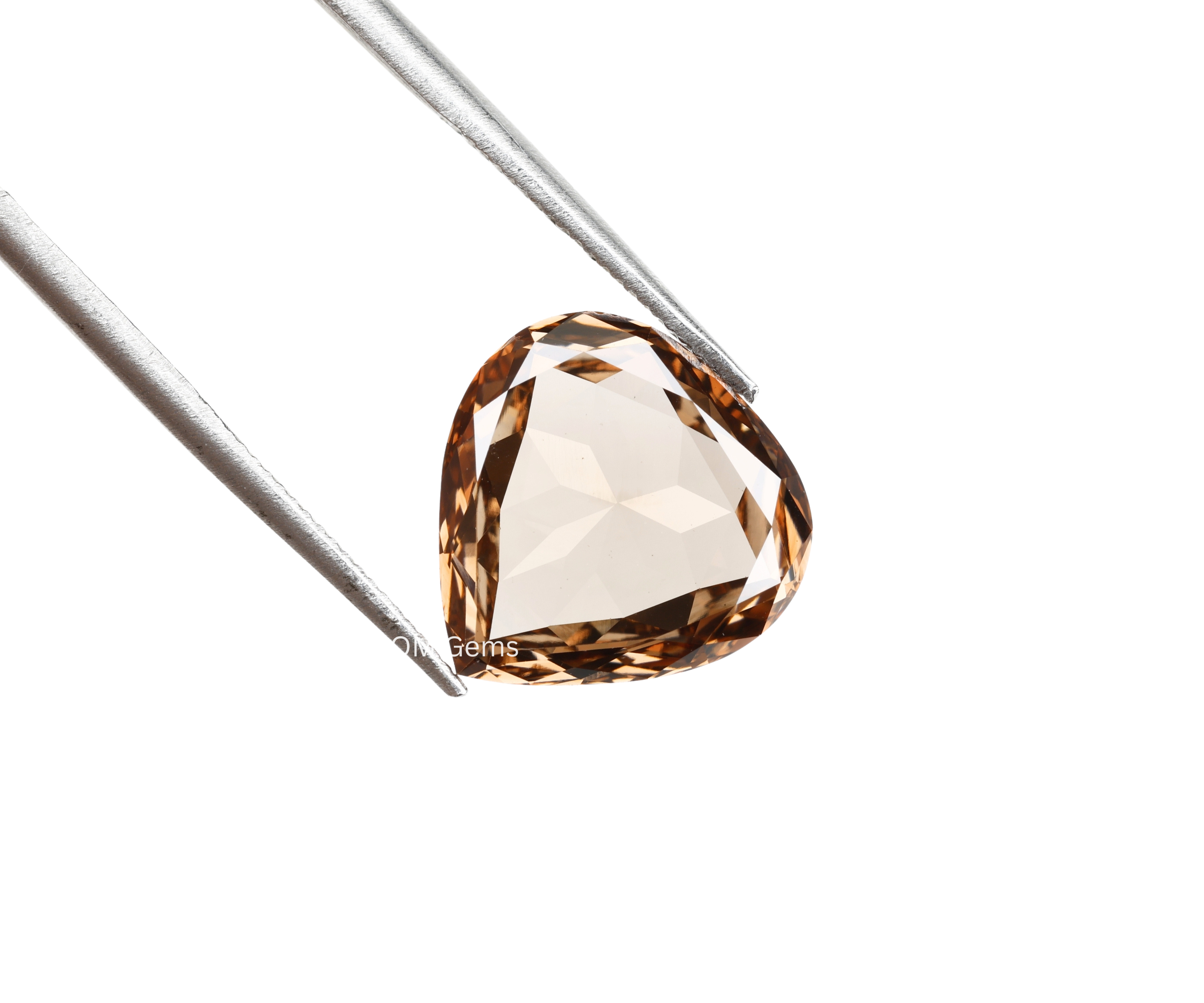 Brown Pear Shaped Lab Grown Diamond