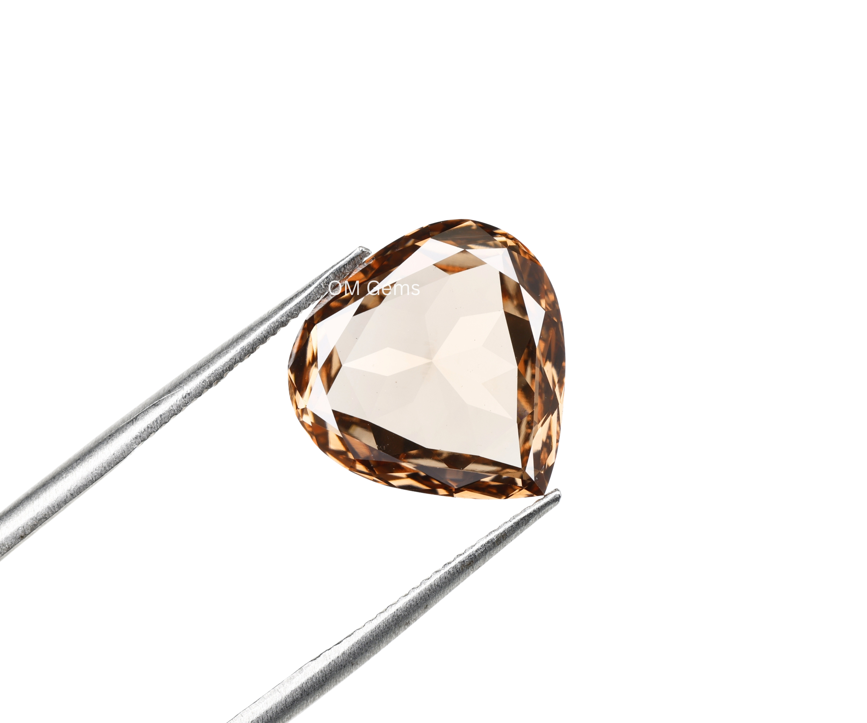 Brown Pear Shaped Lab Grown Diamond