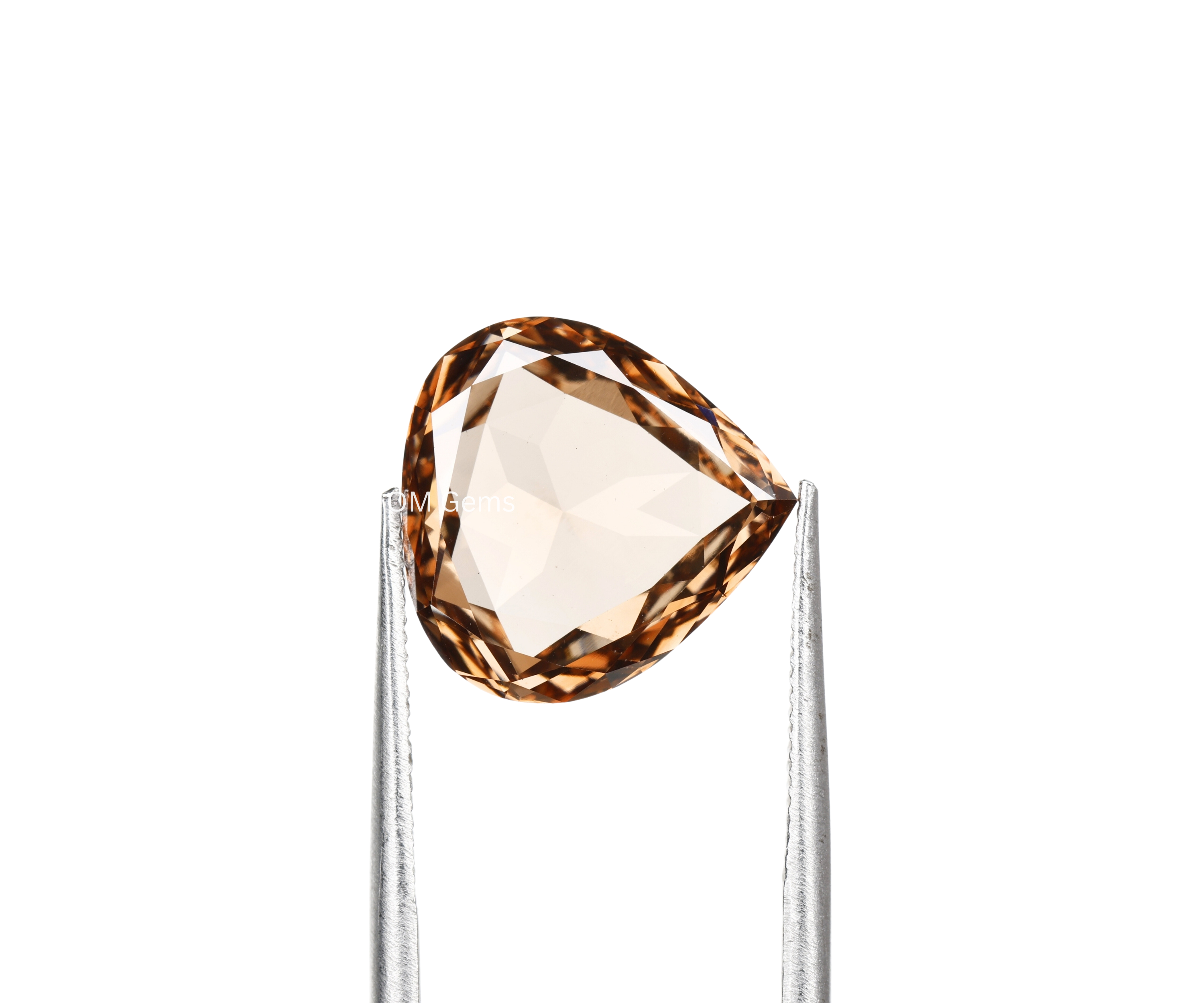 Brown Pear Shaped Lab Grown Diamond