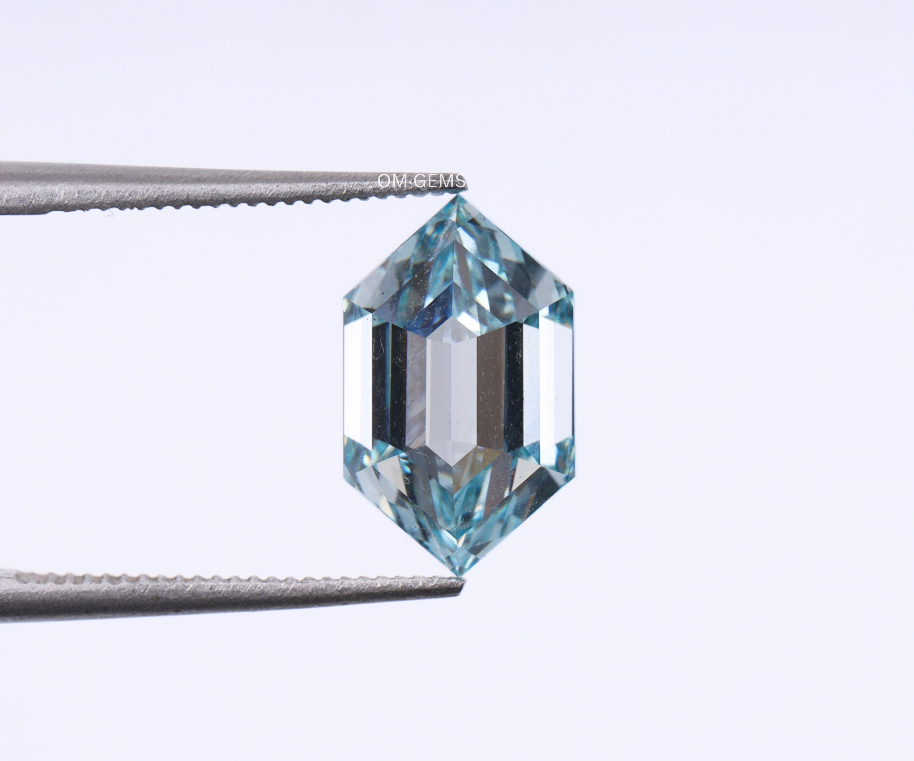 2 CT Blue Hexagon Lab Grown Diamond